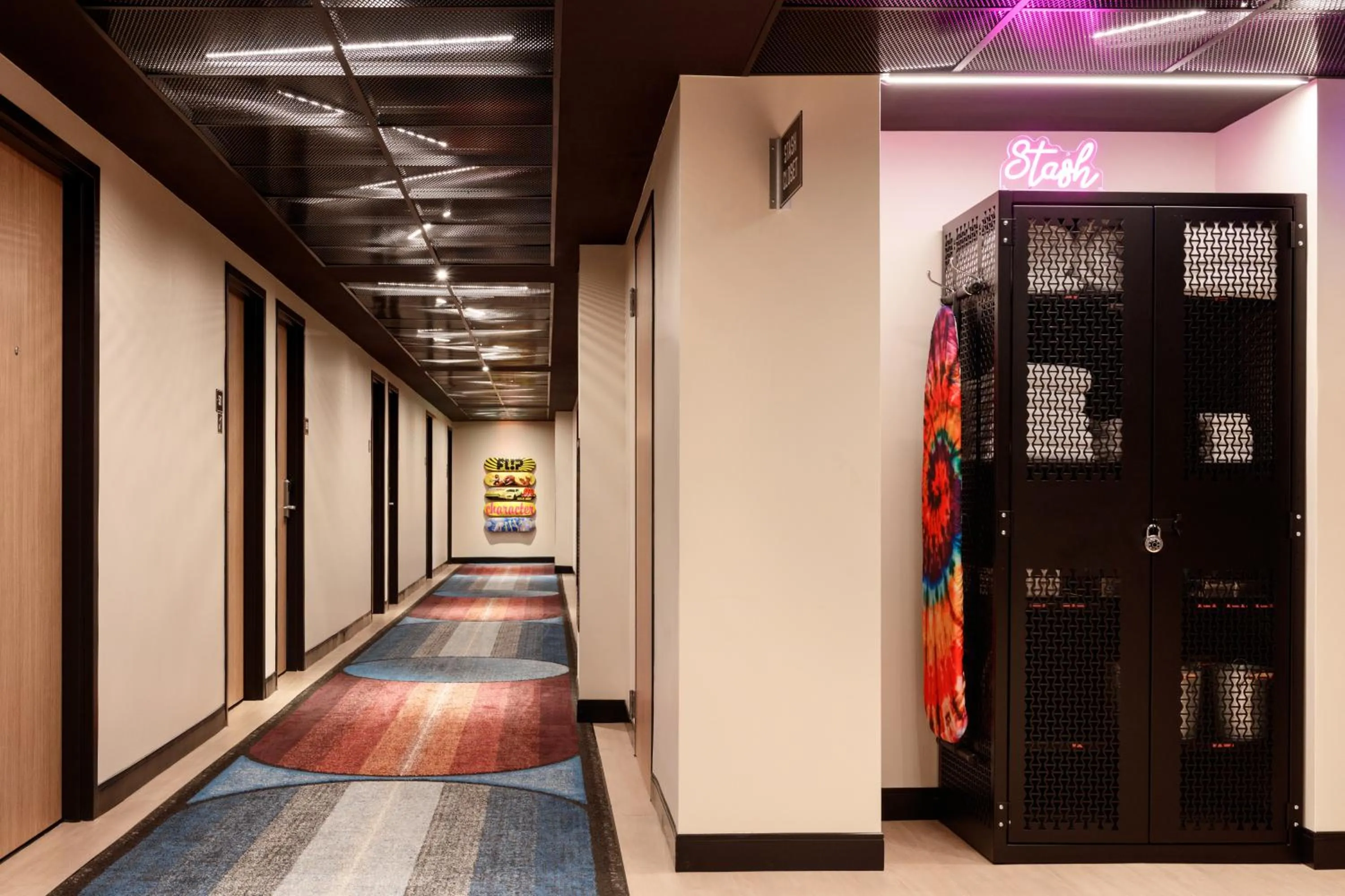 Decorative detail in Moxy Miami Wynwood