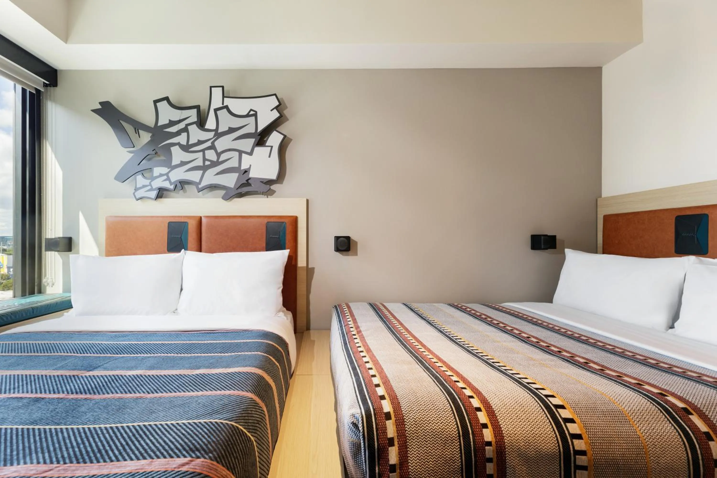 Bed in Moxy Miami Wynwood