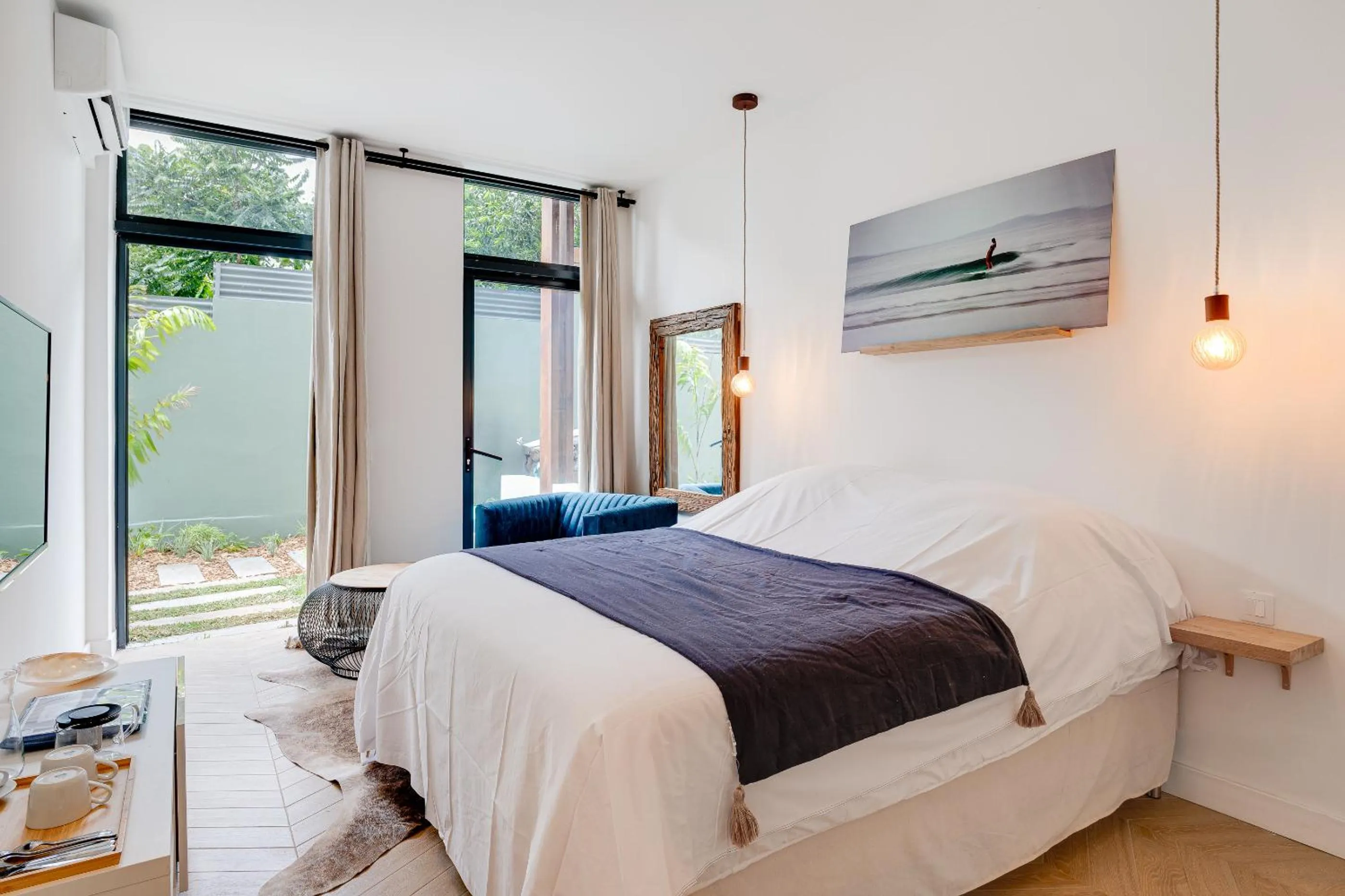 Bed in Le Moma by the ocean