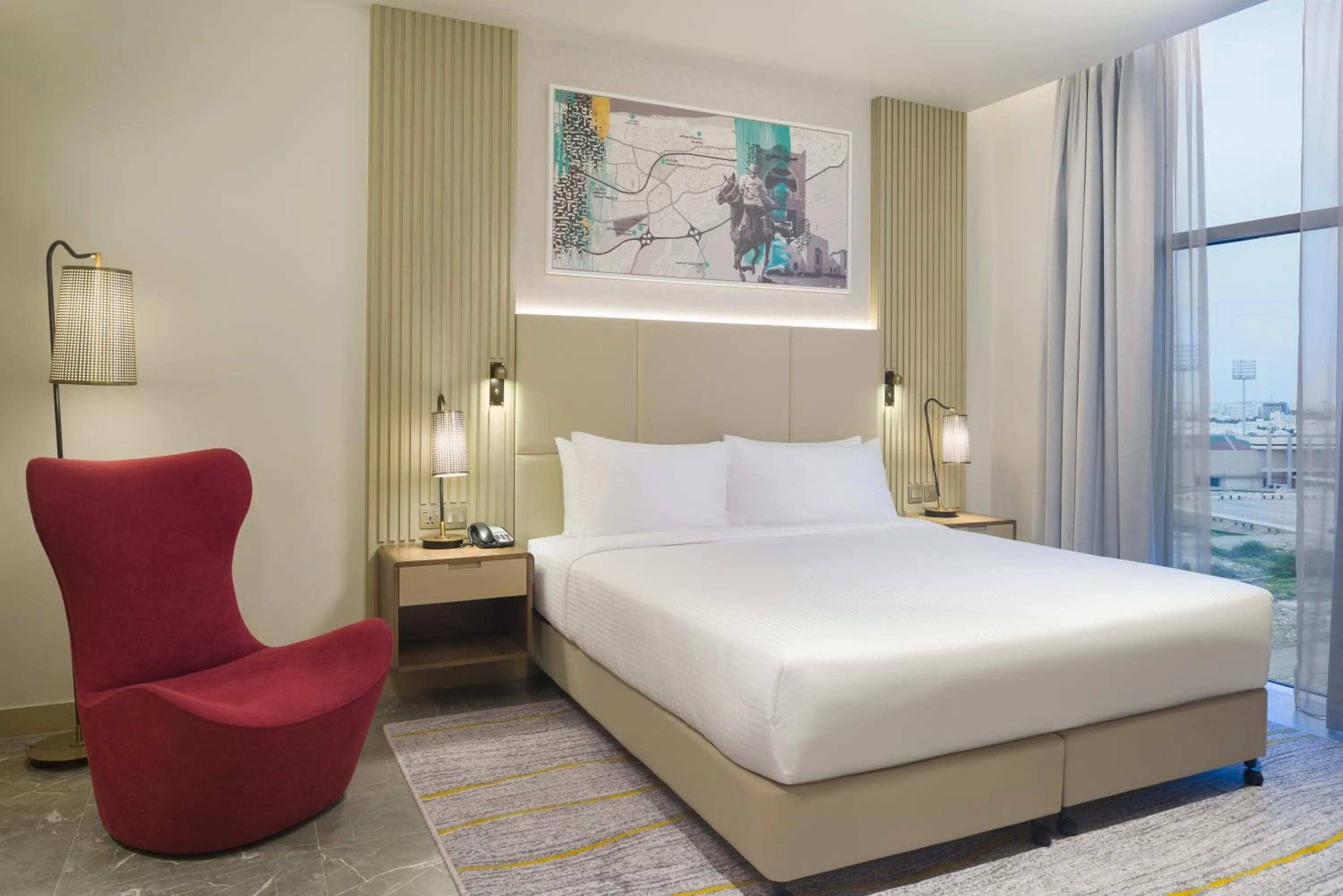 Bed in IntercityHotel Bawshar Muscat