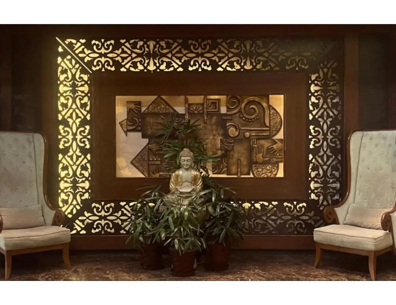 Living room in AMR Hotel, Katra