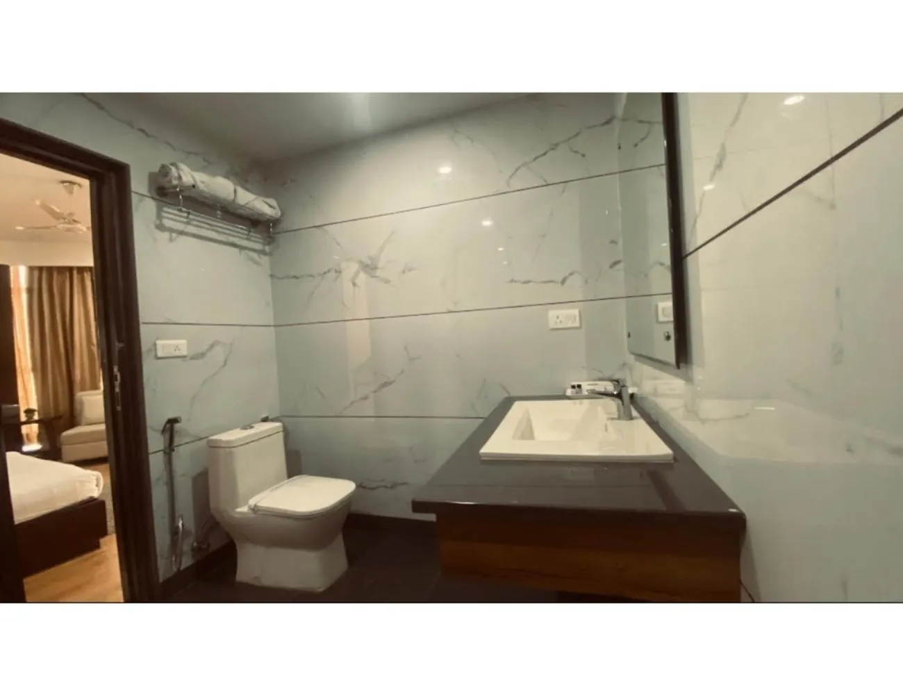 Bathroom in AMR Hotel, Katra