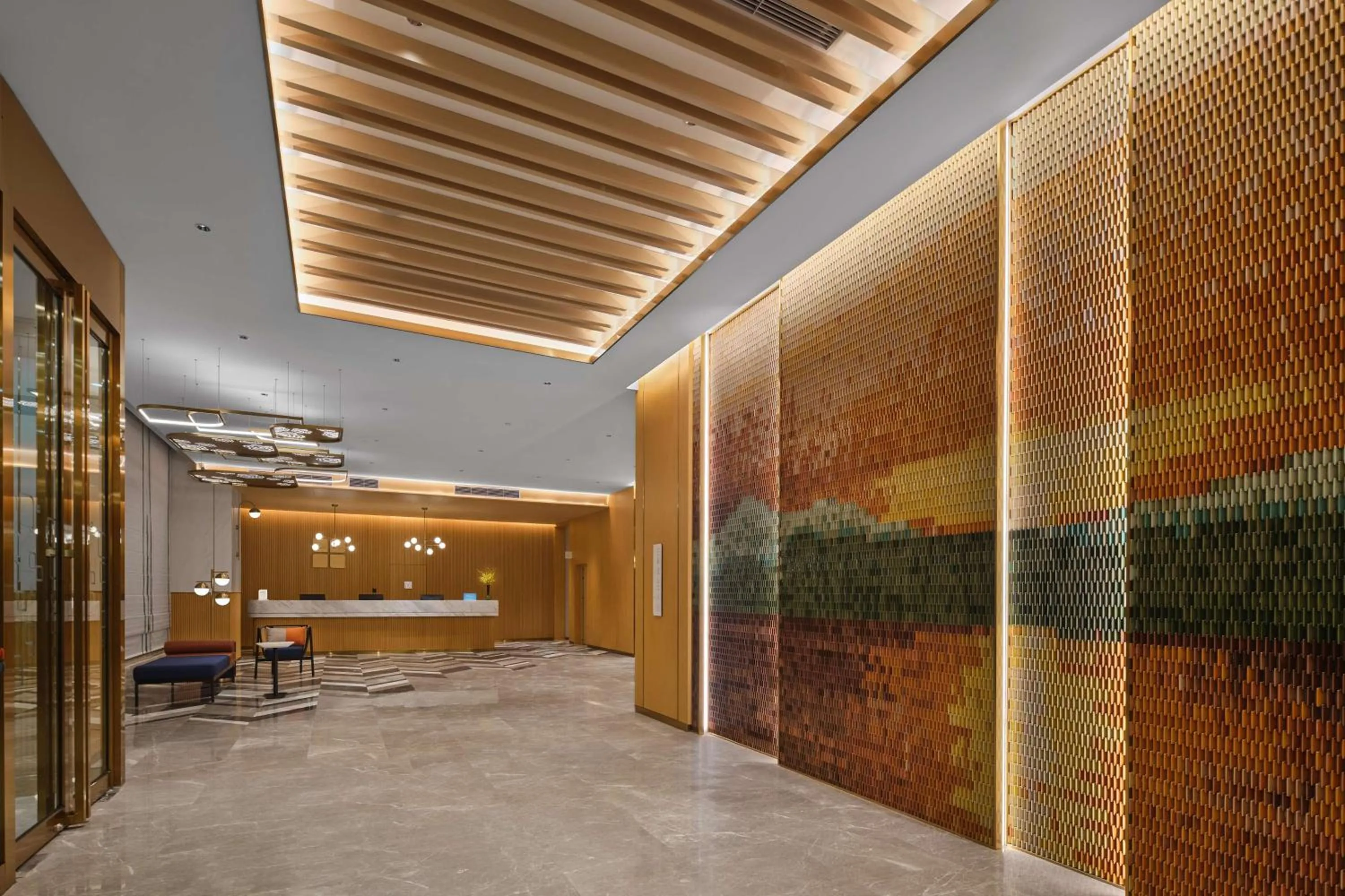 Lobby or reception in Hilton Garden Inn Kunming Dianchi