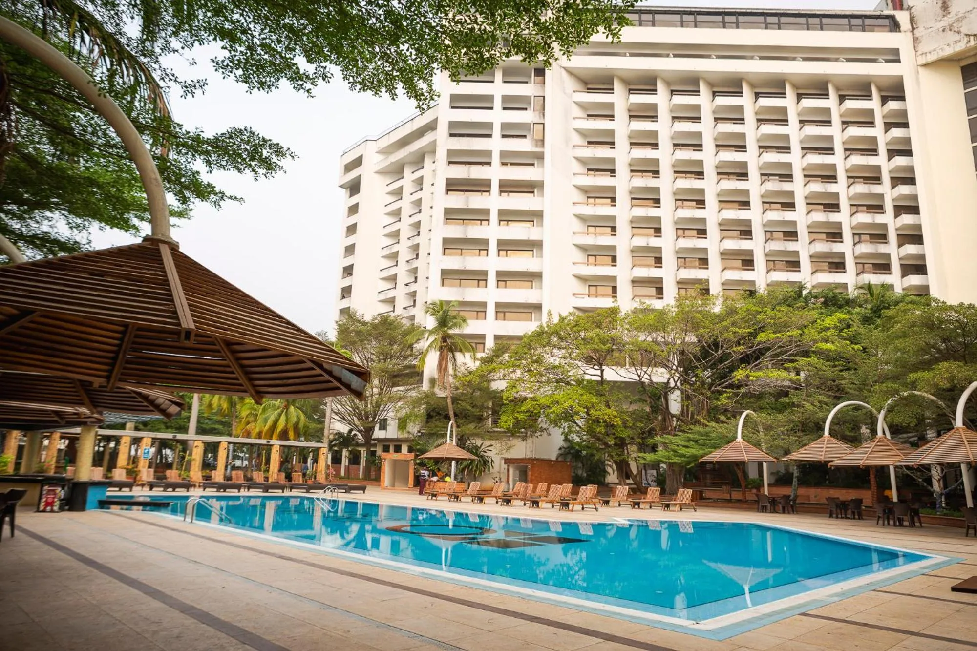 Swimming pool in Eko Hotel Gardens