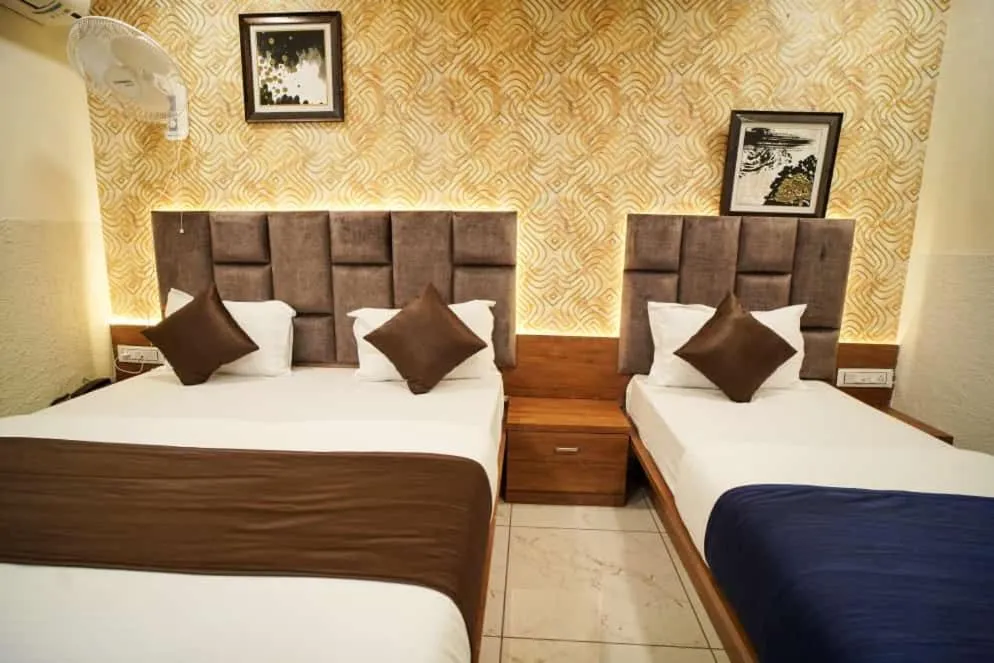 Bed in Hotel Mahaveer