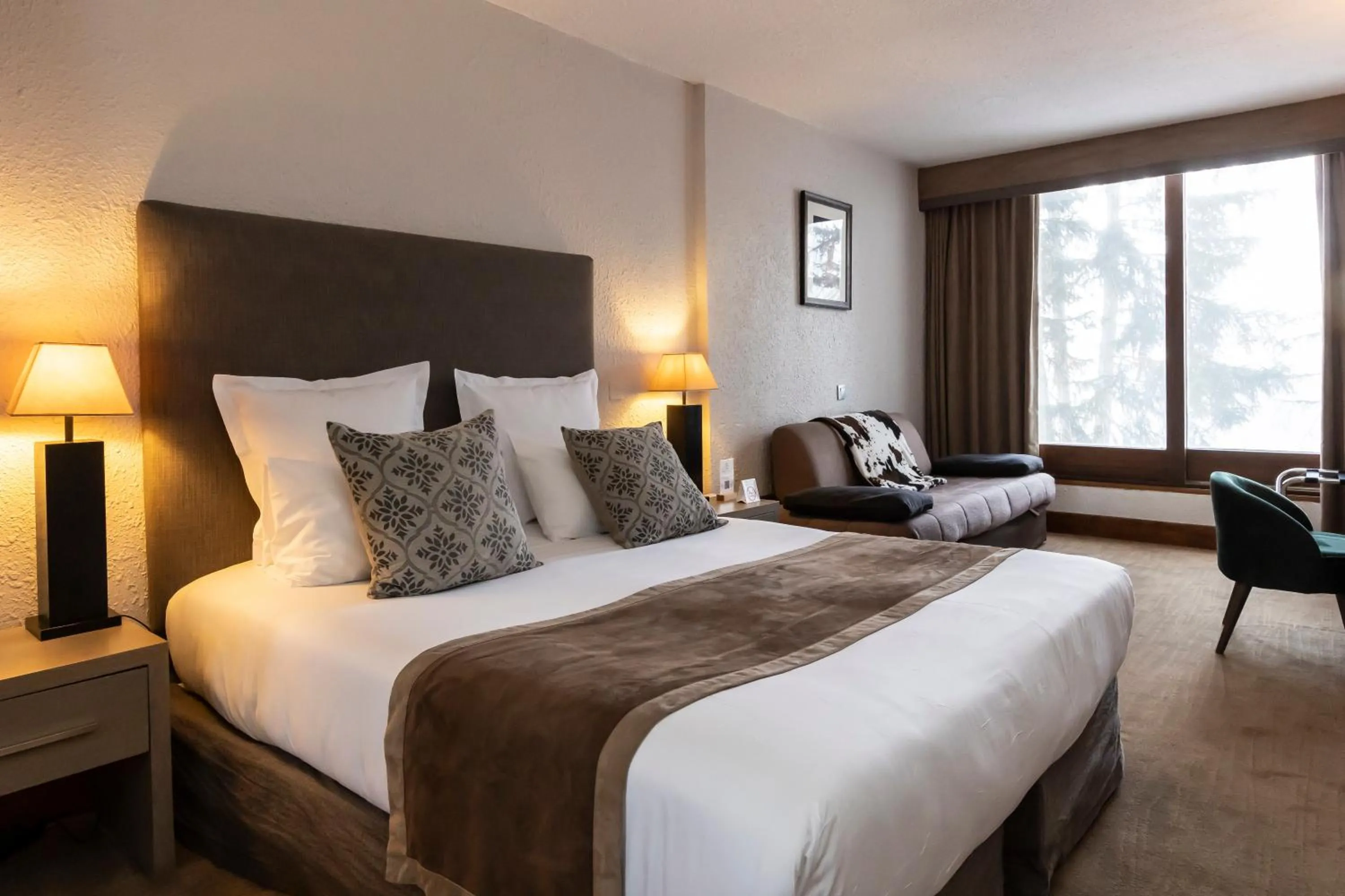 Bed in Odalys Hotel New Solarium