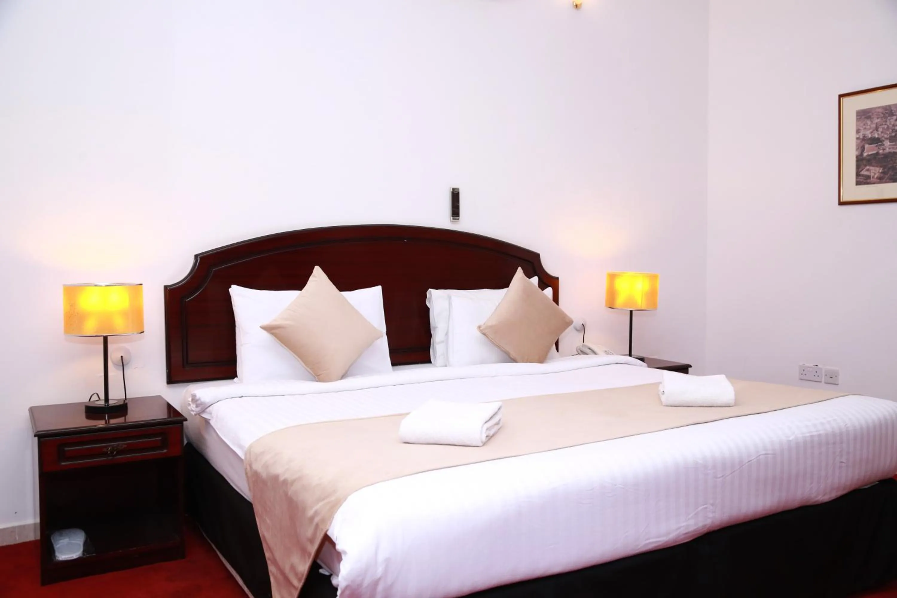 Bed in Ibri Oasis Hotel