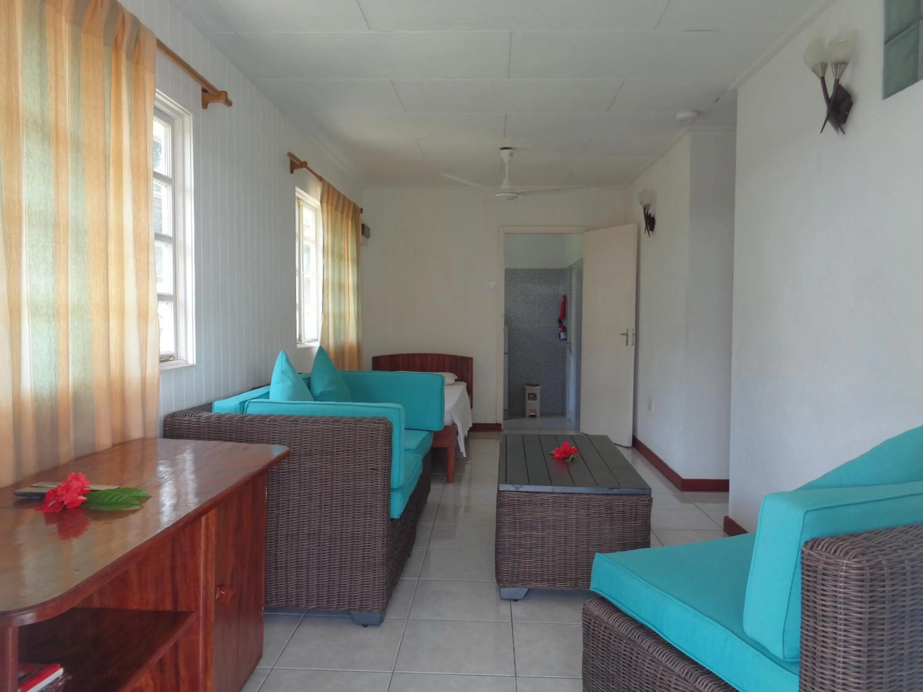 Bed in Chez Michellin Pensions Residence