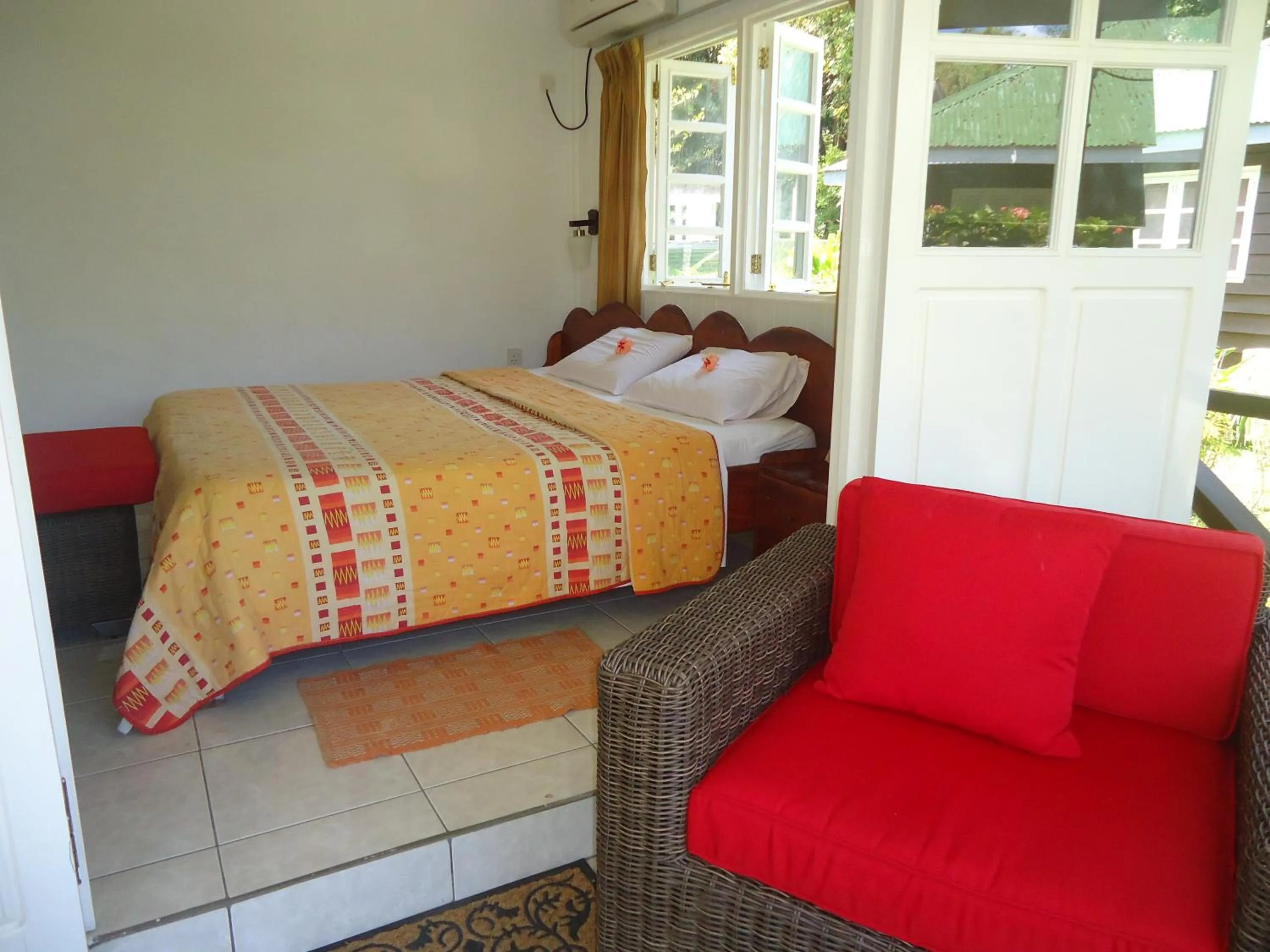 Bed in Chez Michellin Pensions Residence