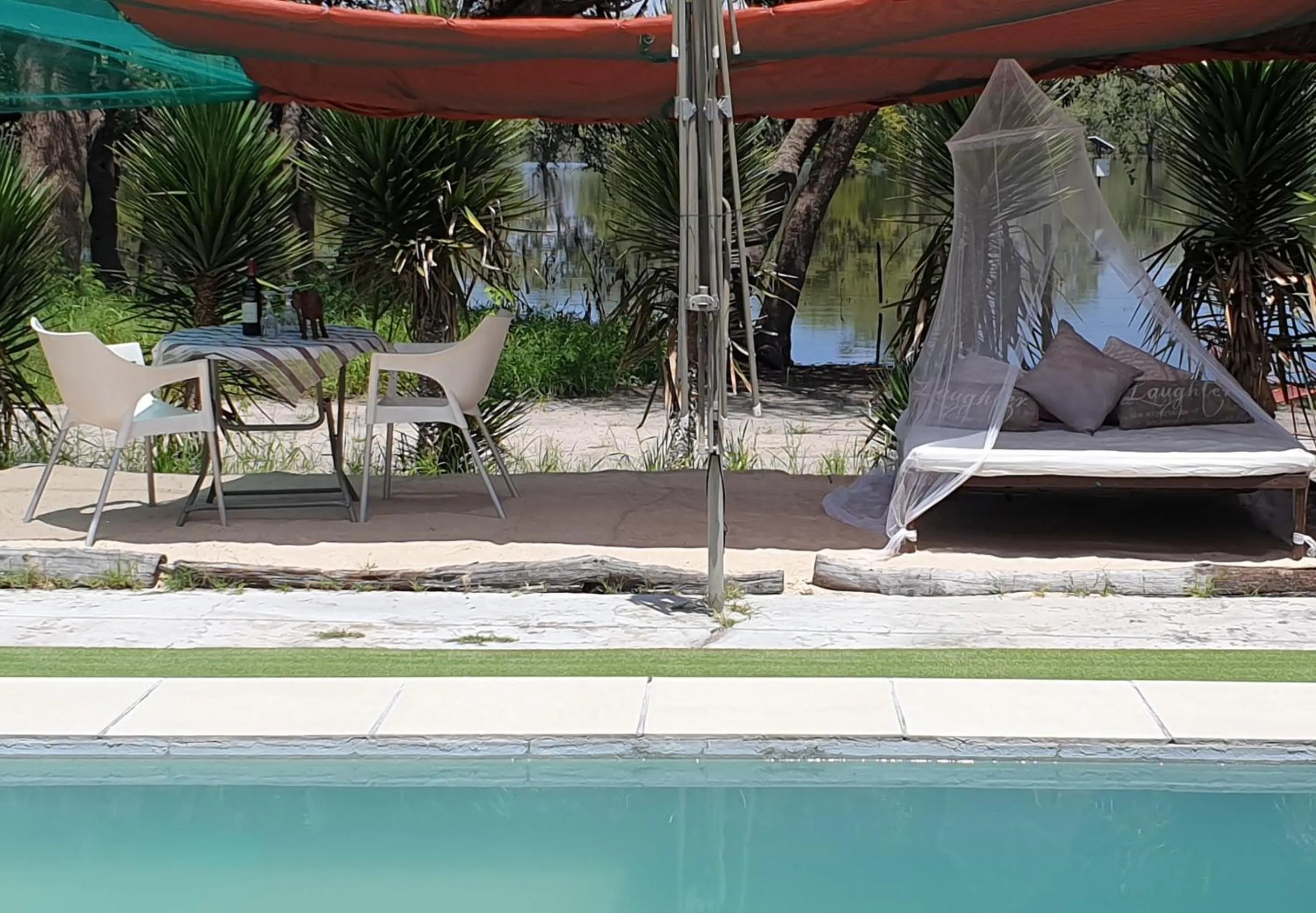 Pool view in Paradise Camp Game Lodge