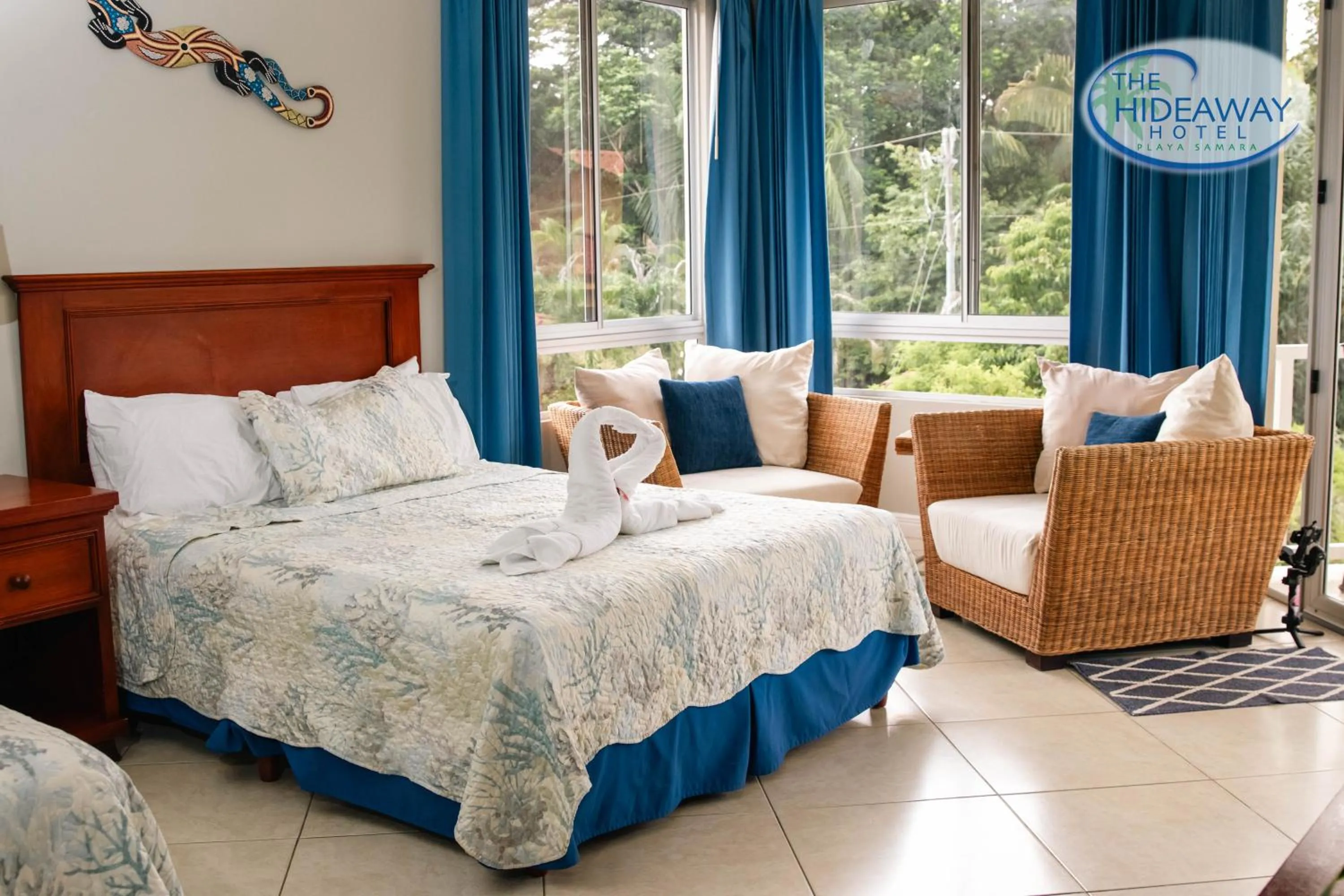 Bed in The Hideaway Hotel