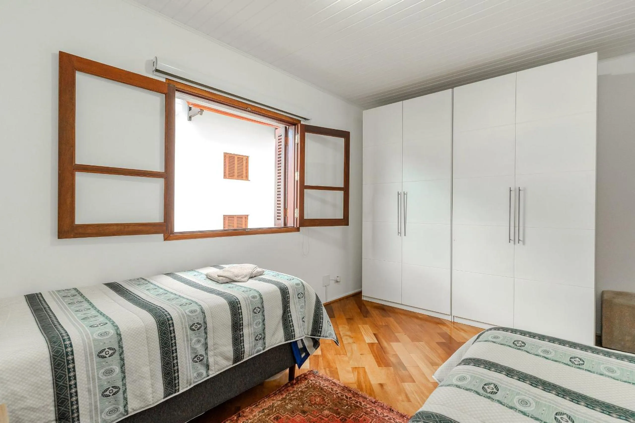 Bed in Lindo Apartamento próximo ao centro do Capivari