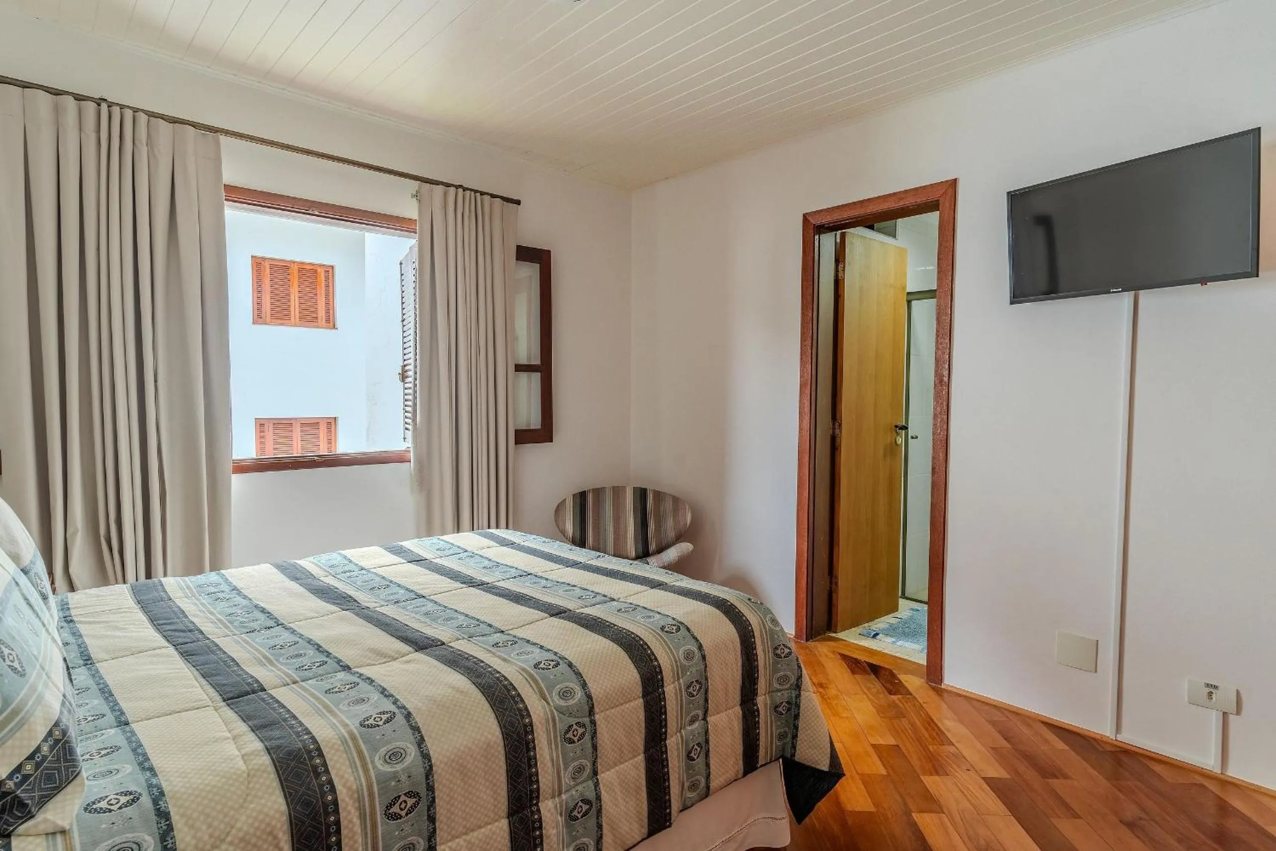 Bed in Lindo Apartamento próximo ao centro do Capivari