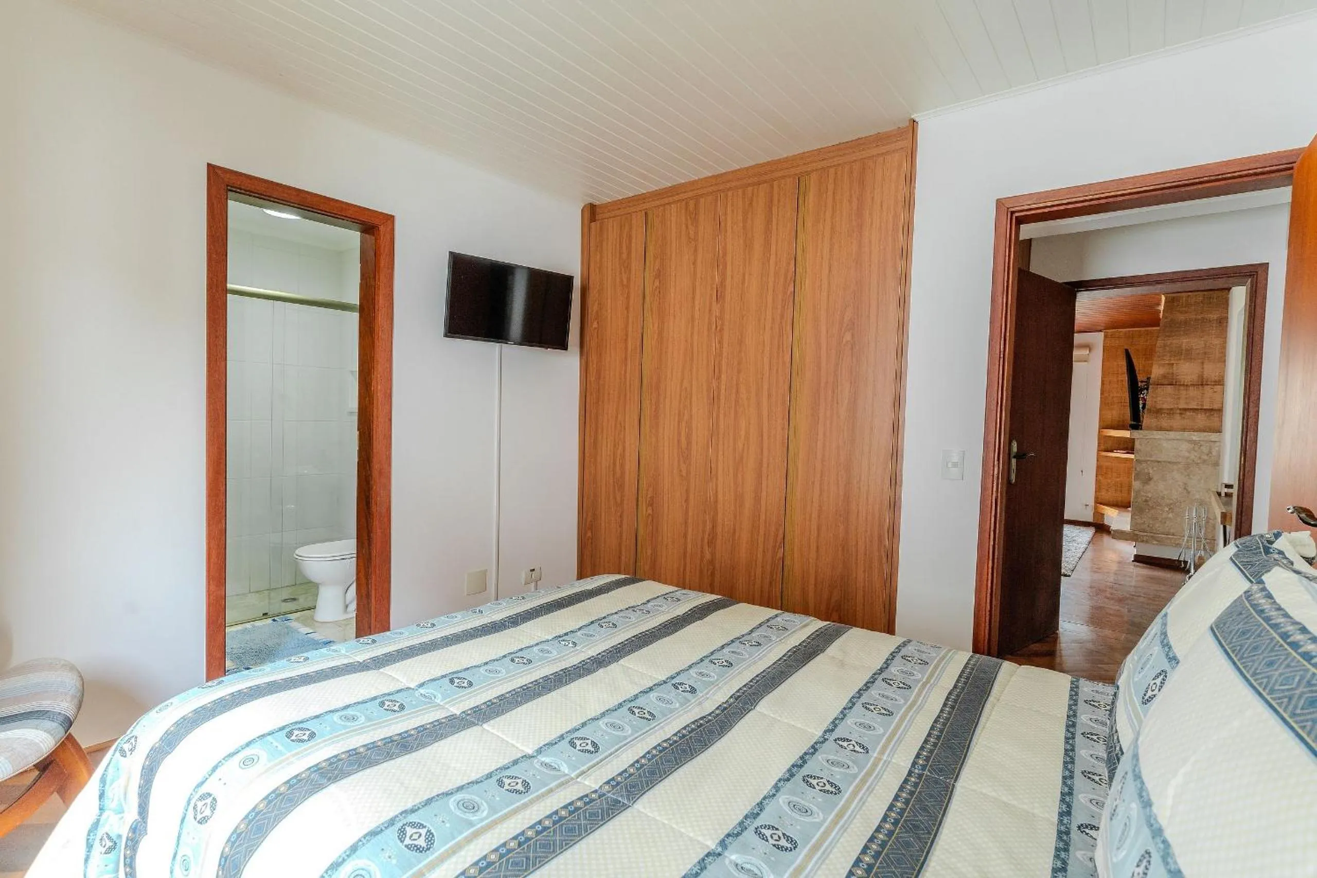 Bed in Lindo Apartamento próximo ao centro do Capivari