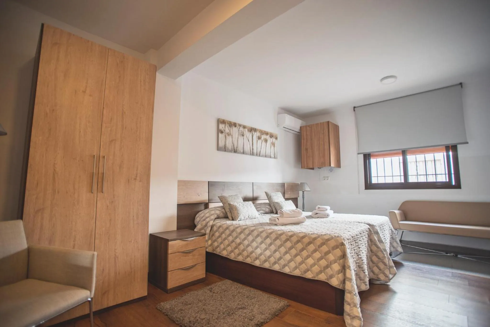 Bed in Hotel Rural Aznaitín