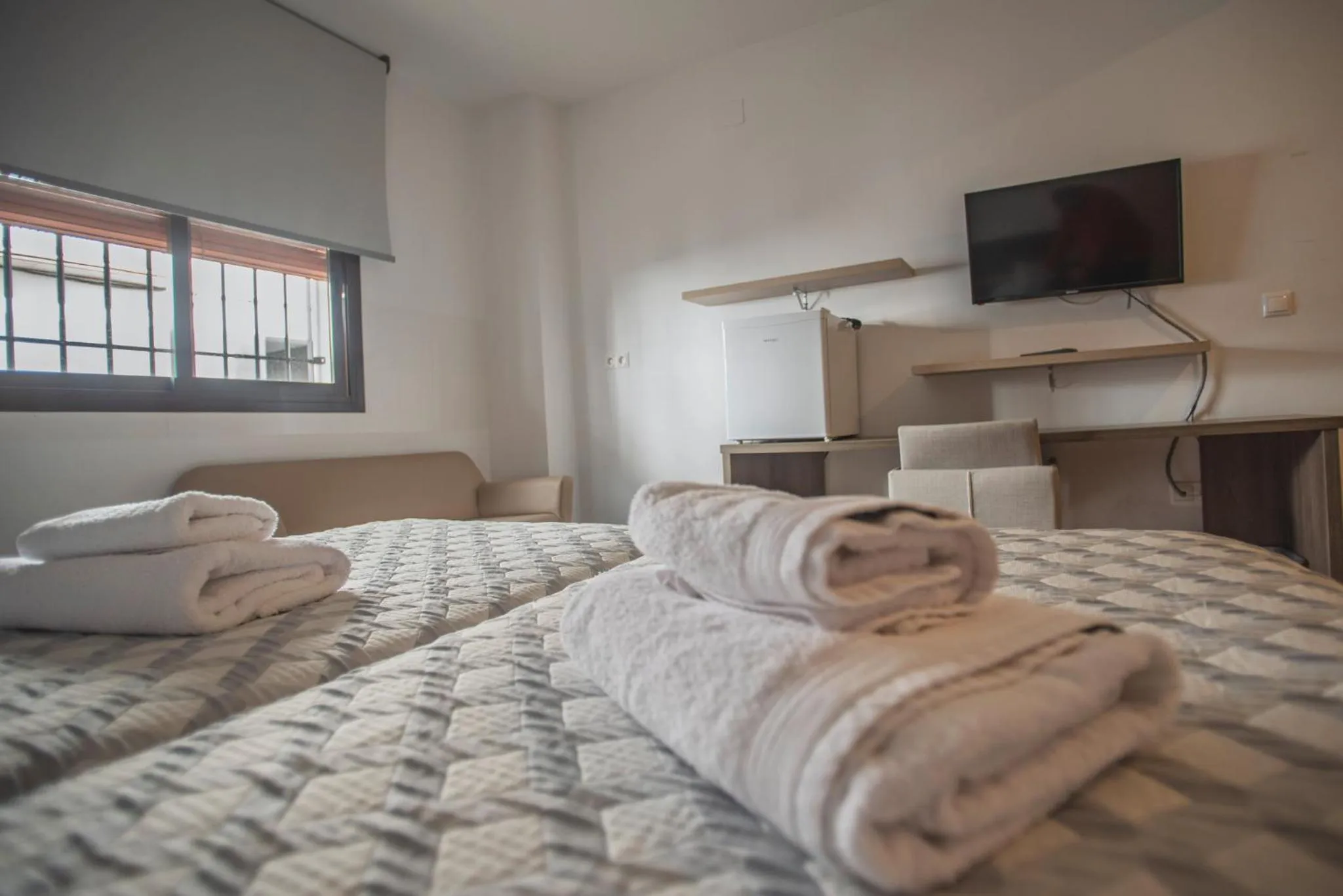 Bed in Hotel Rural Aznaitín