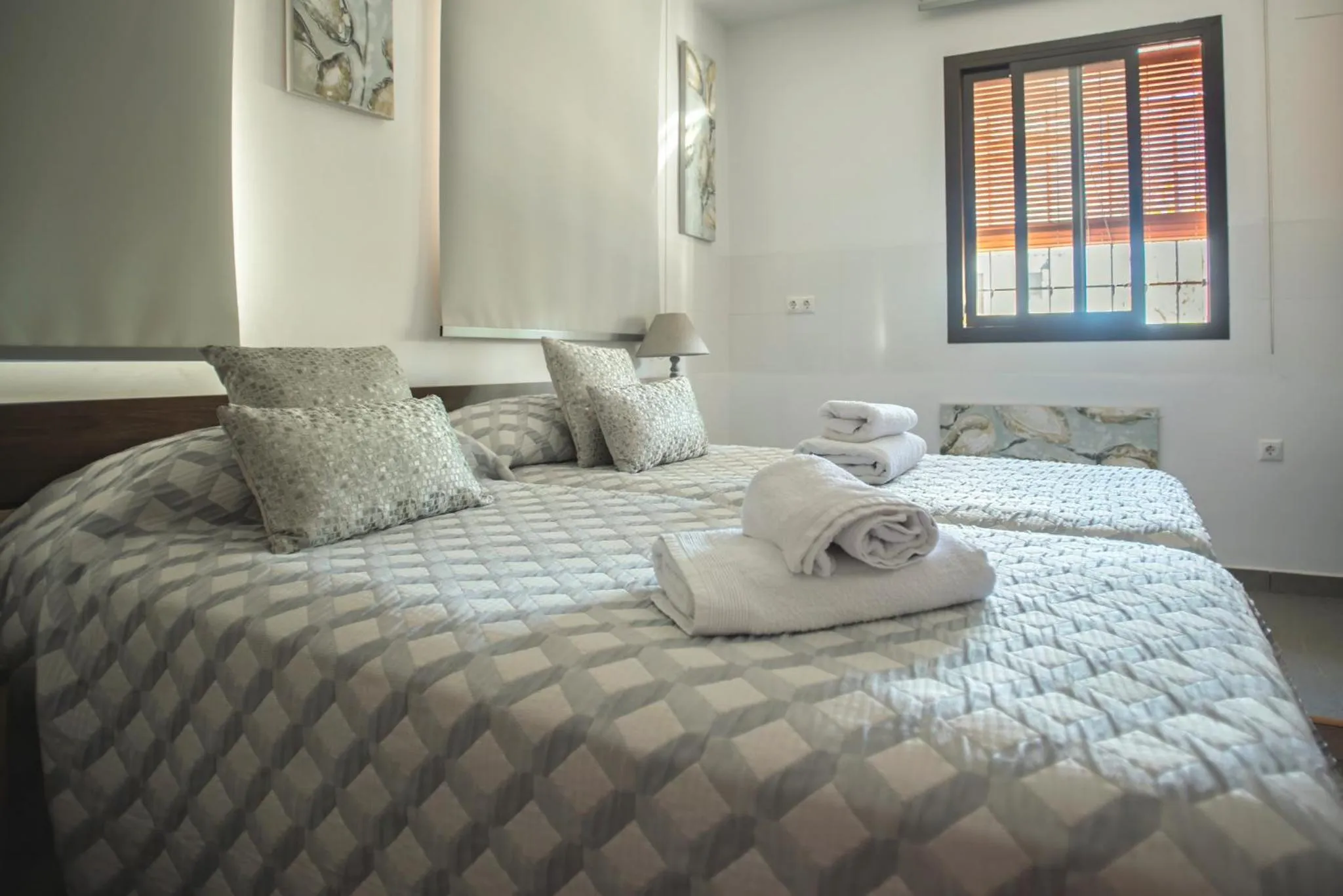 Bed in Hotel Rural Aznaitín