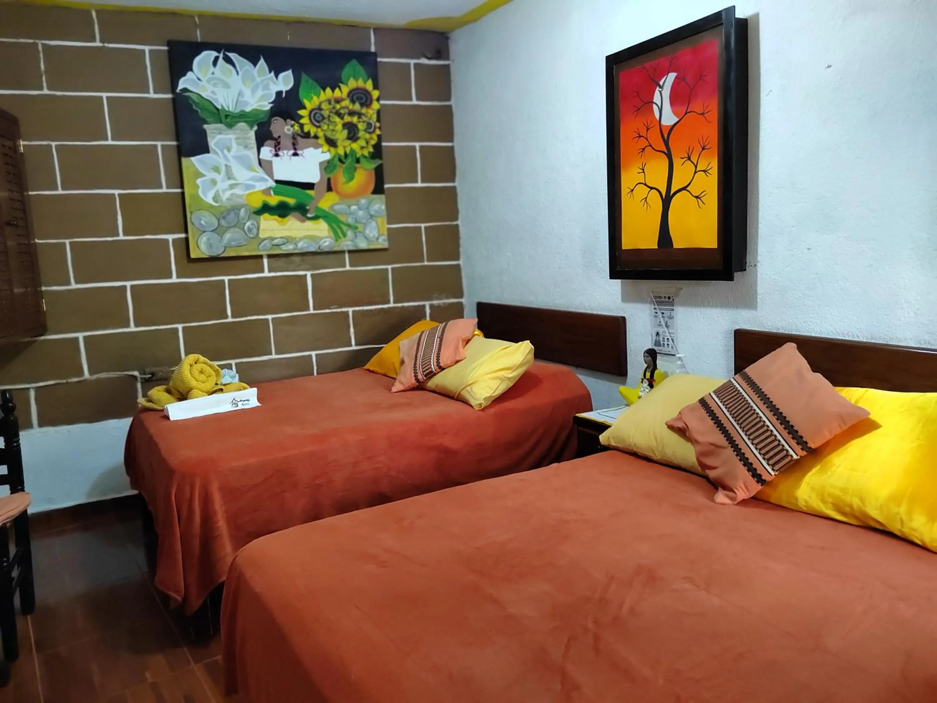 Bed in Casa Ticitl temazcalli