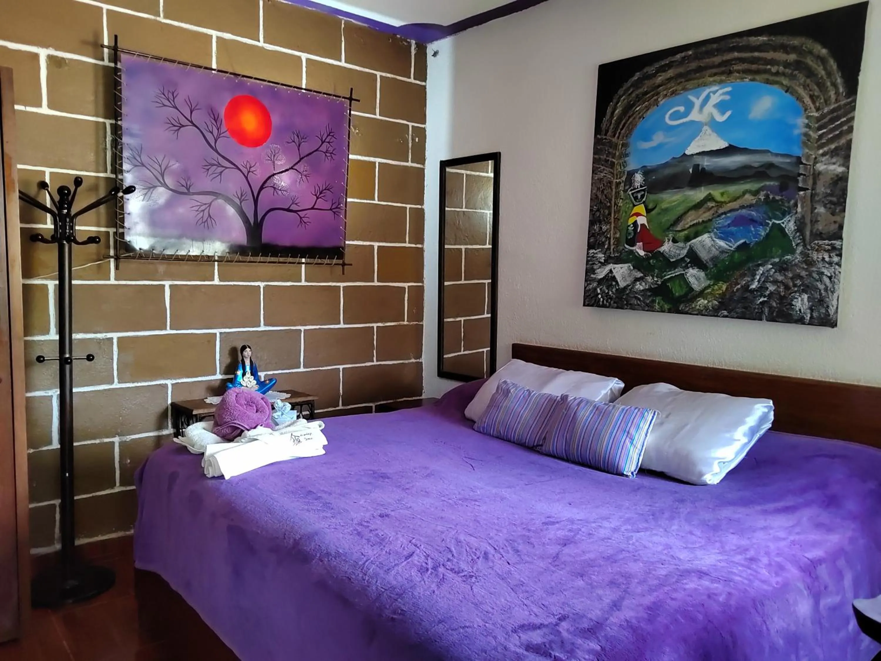 Bed in Casa Ticitl temazcalli