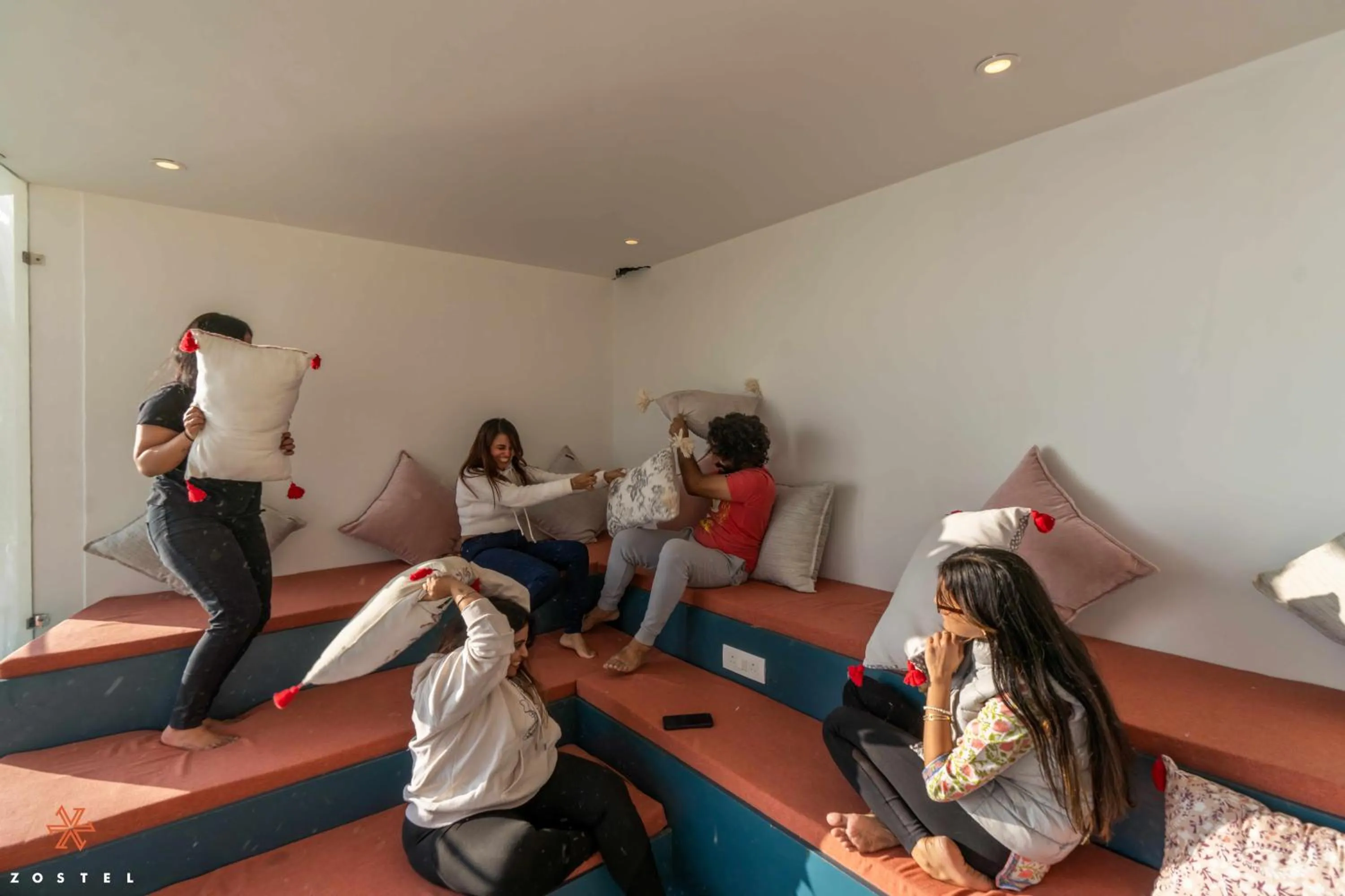 Living room in Zostel Mussoorie, Mall Road