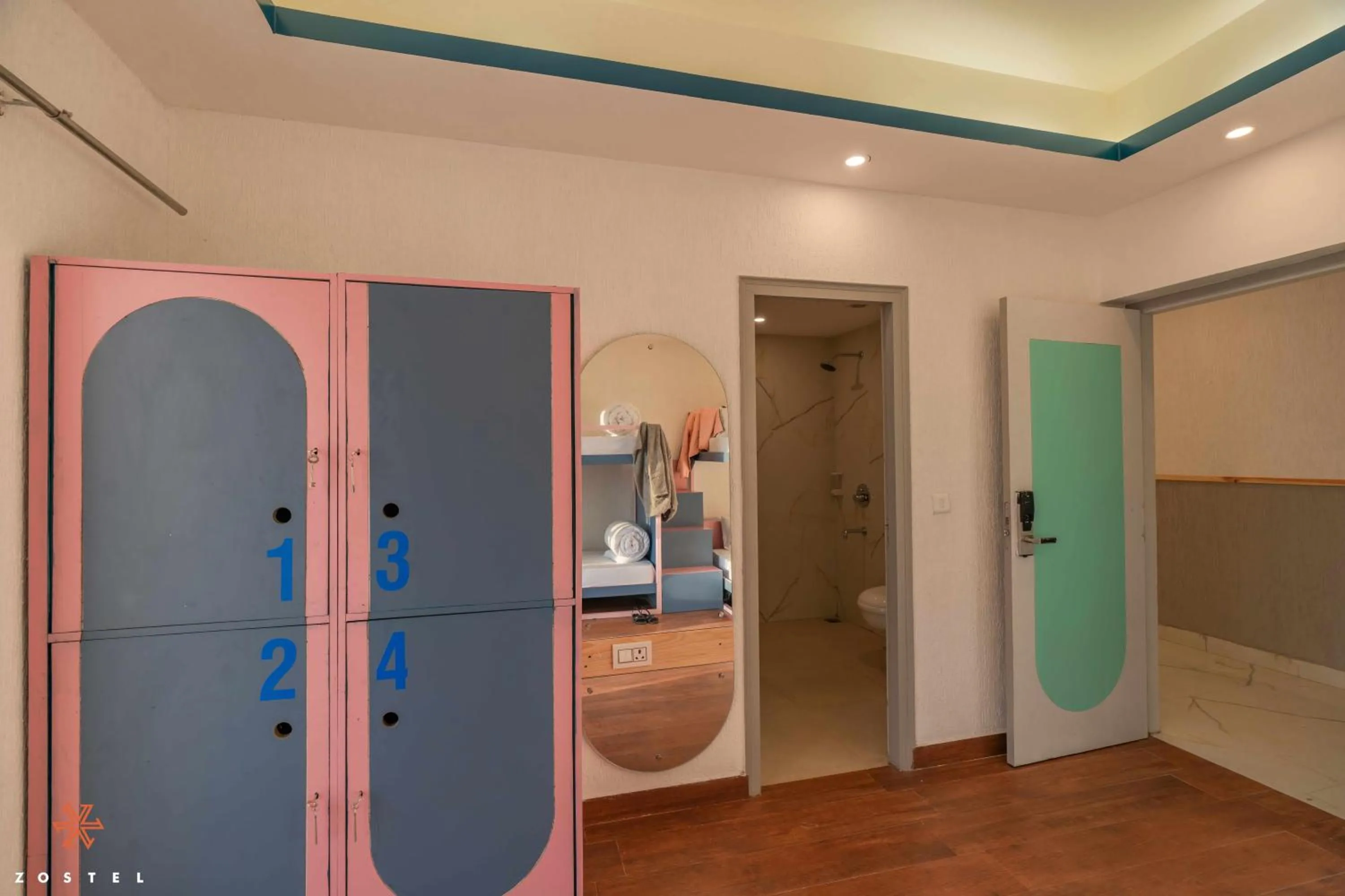 bunk bed in Zostel Mussoorie, Mall Road