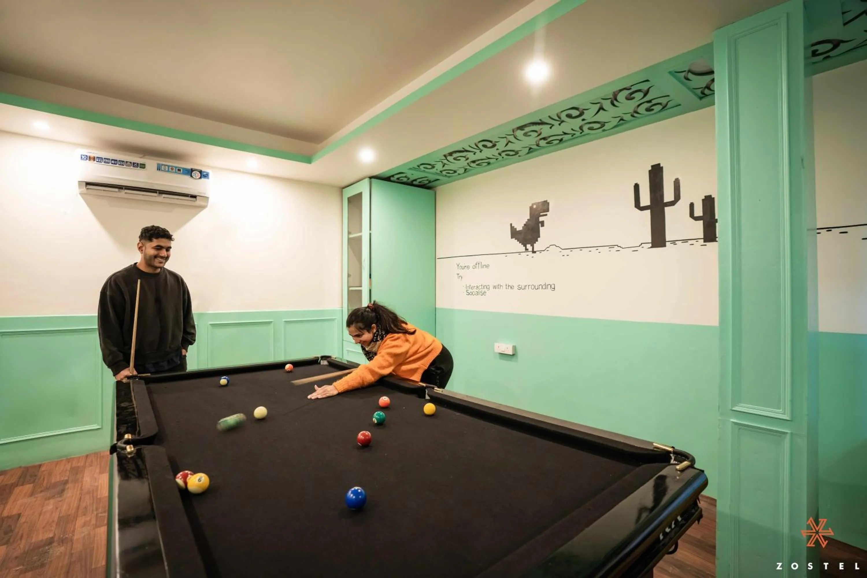 Billiard in Zostel Mussoorie, Mall Road