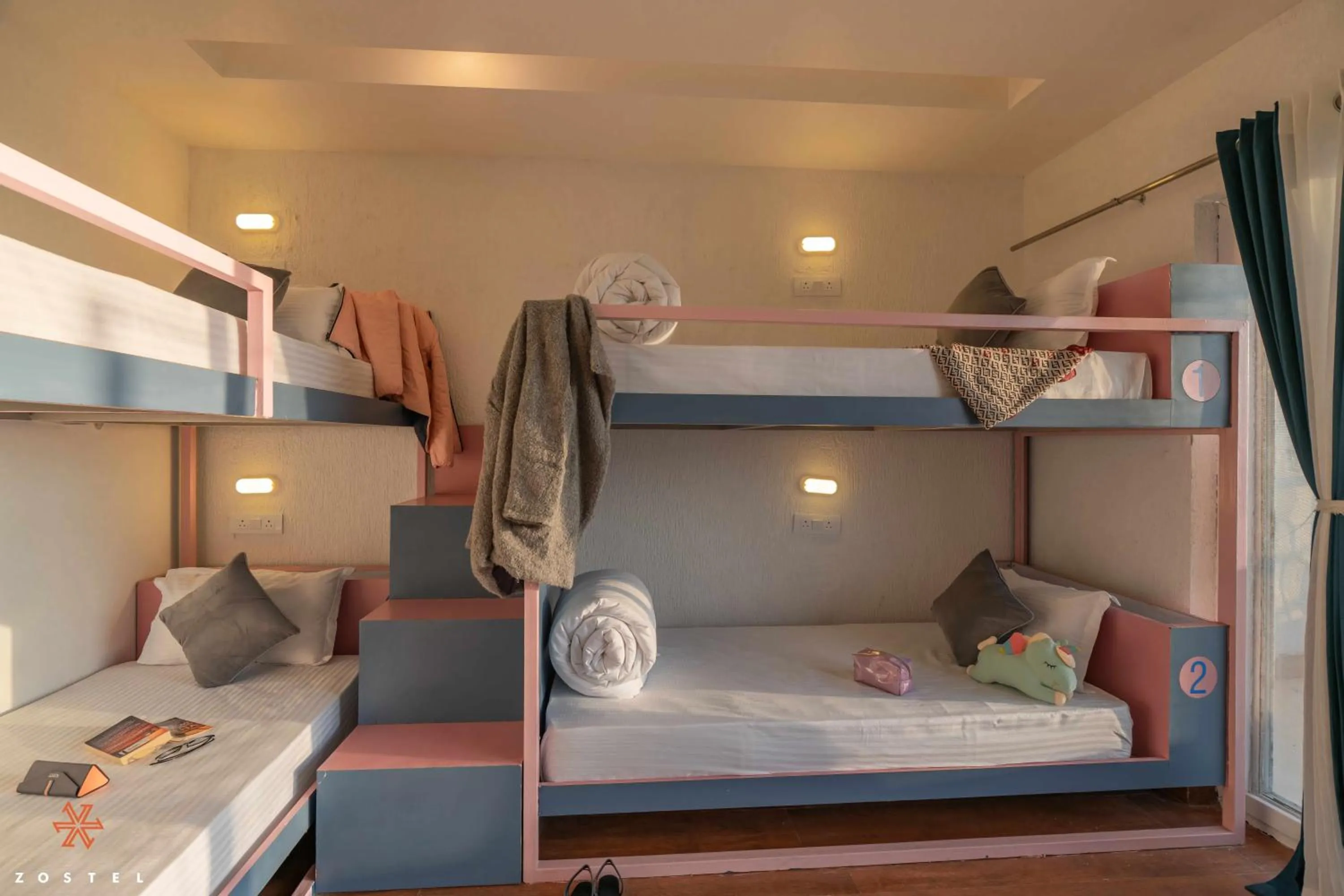 Bed in Zostel Mussoorie, Mall Road