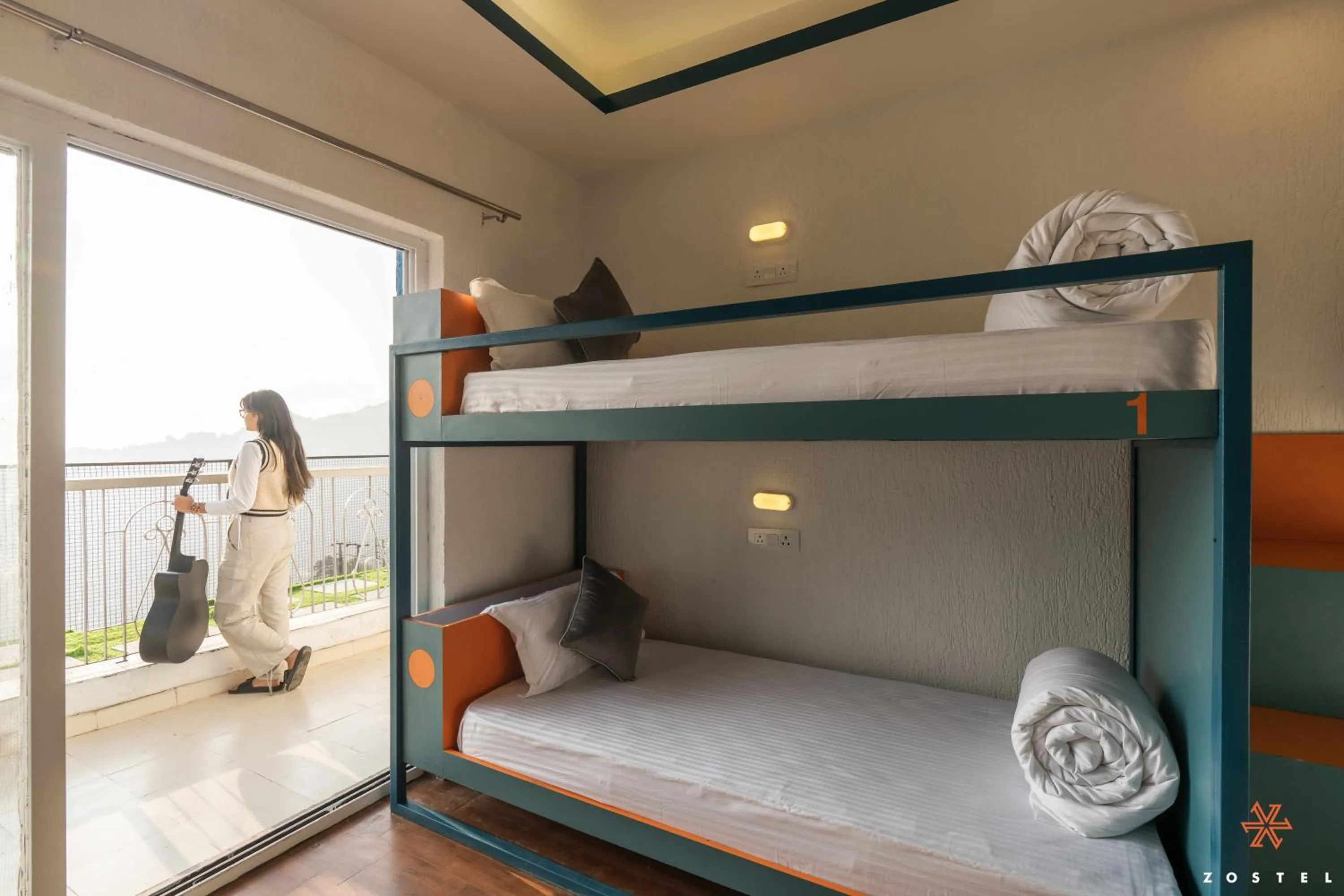 Bed in Zostel Mussoorie, Mall Road