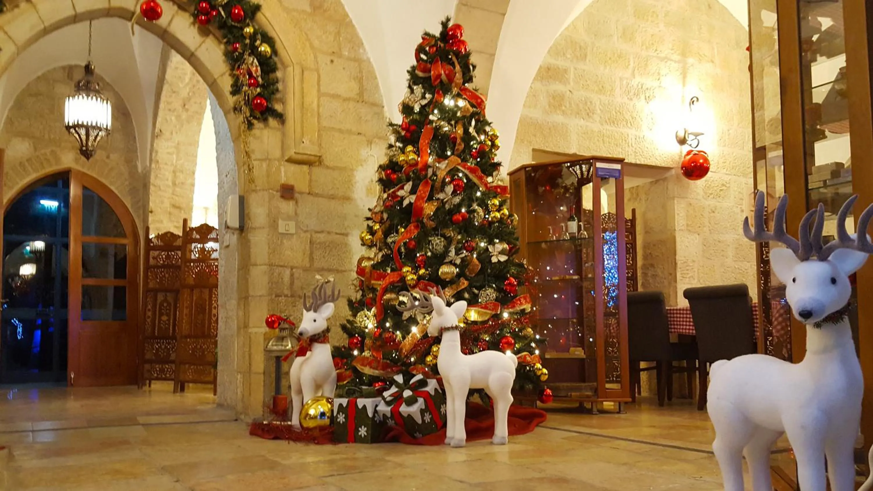 Lobby or reception in St. George’s Cathedral Pilgrim Guesthouse – Jerusalem