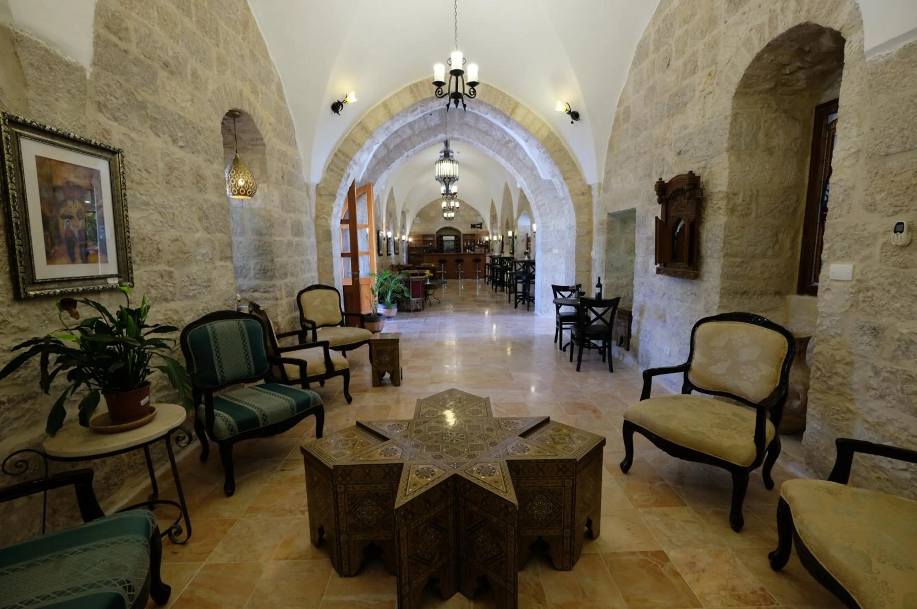 Lobby or reception in St. George’s Cathedral Pilgrim Guesthouse – Jerusalem