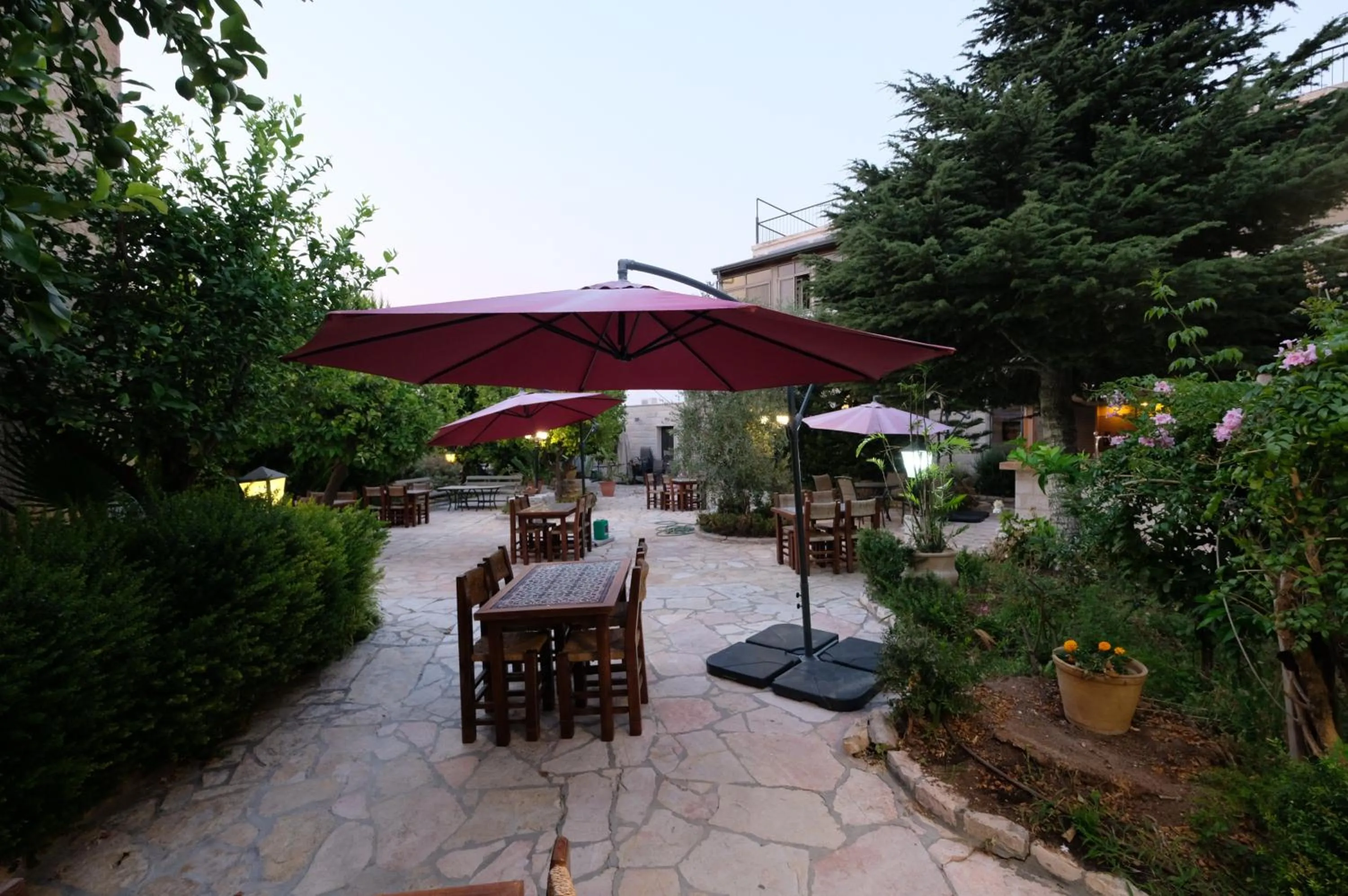 Patio in St. George’s Cathedral Pilgrim Guesthouse – Jerusalem