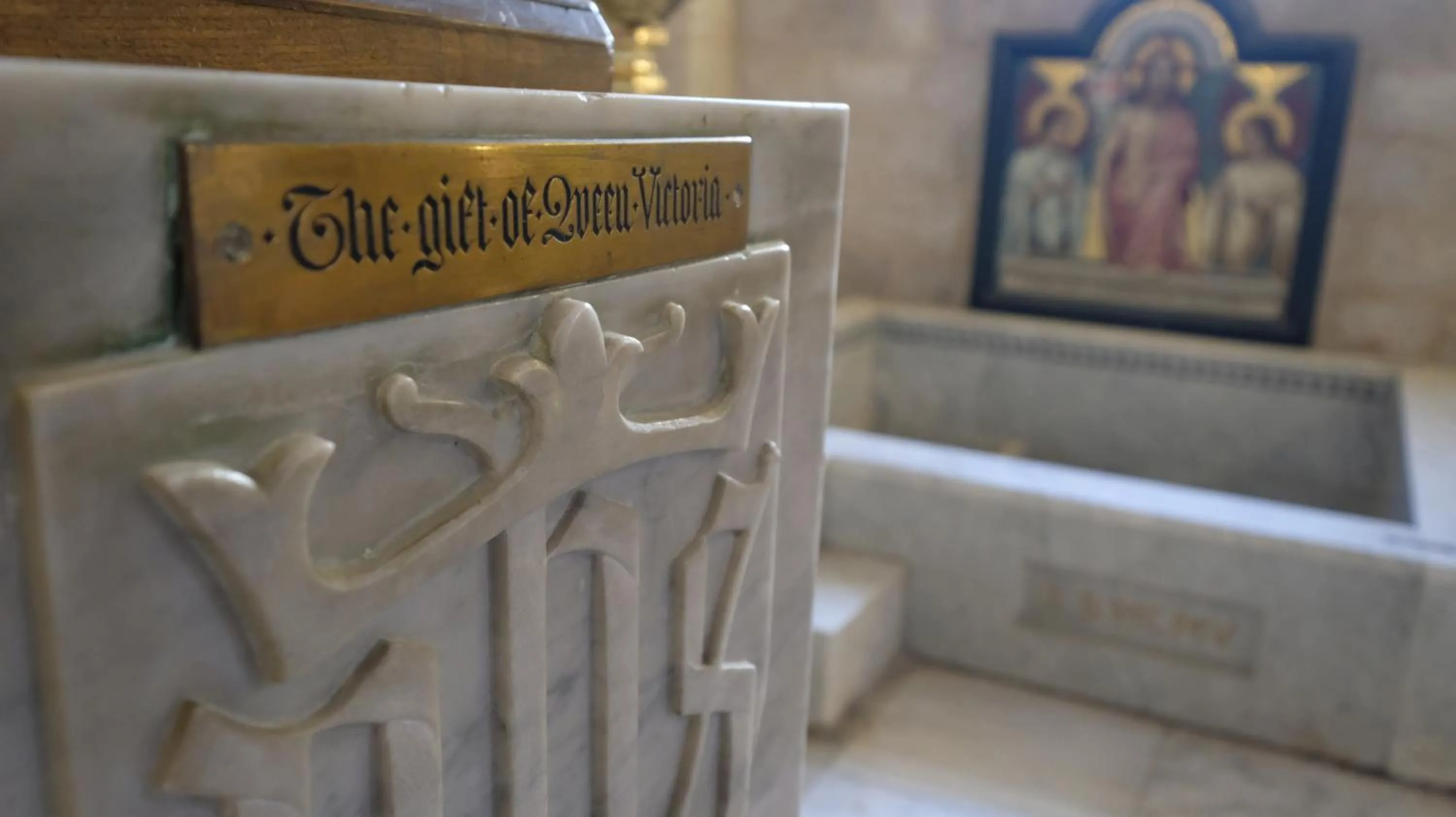Decorative detail in St. George’s Cathedral Pilgrim Guesthouse – Jerusalem