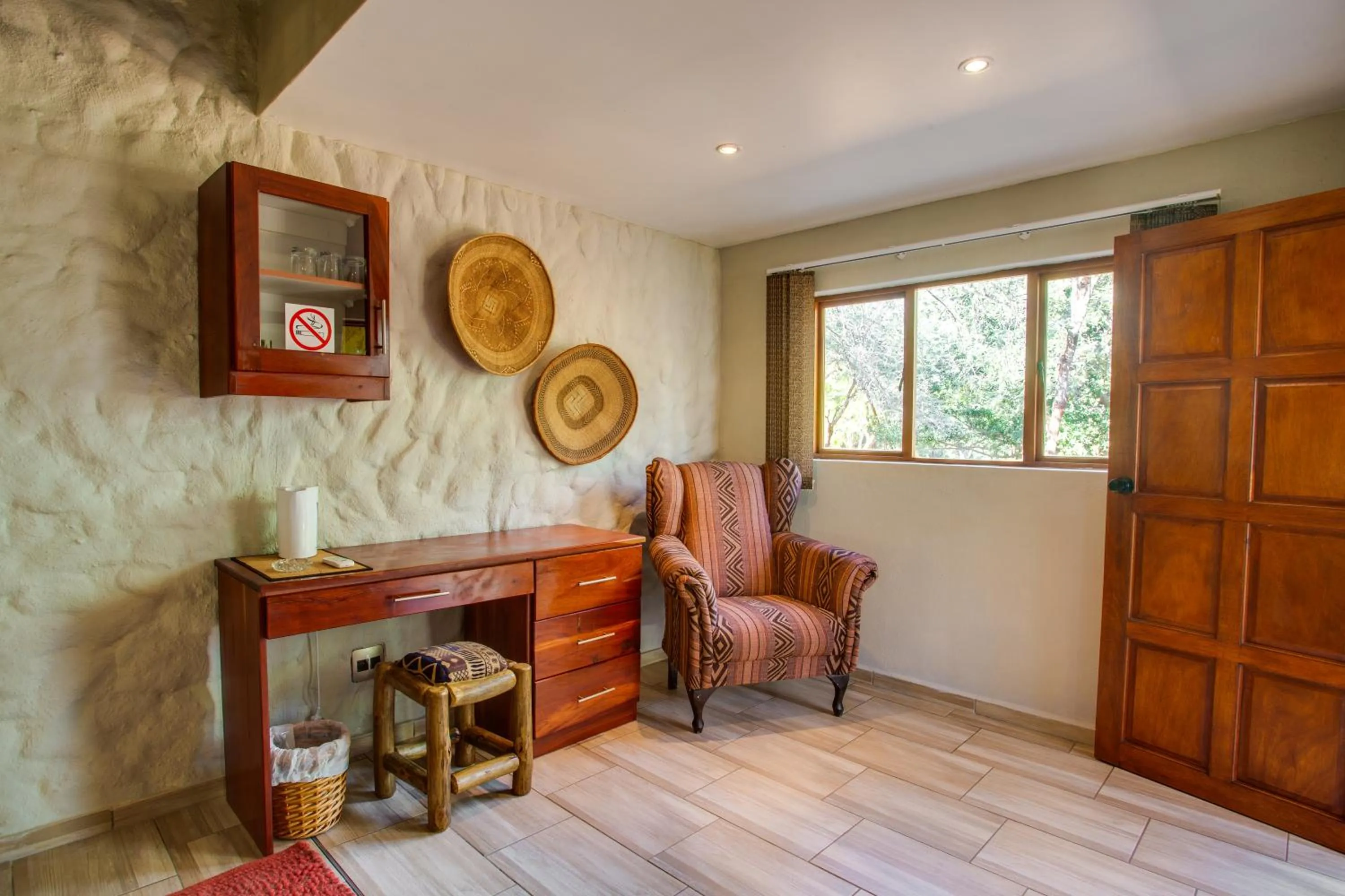 Seating area in Kubu Safari Lodge