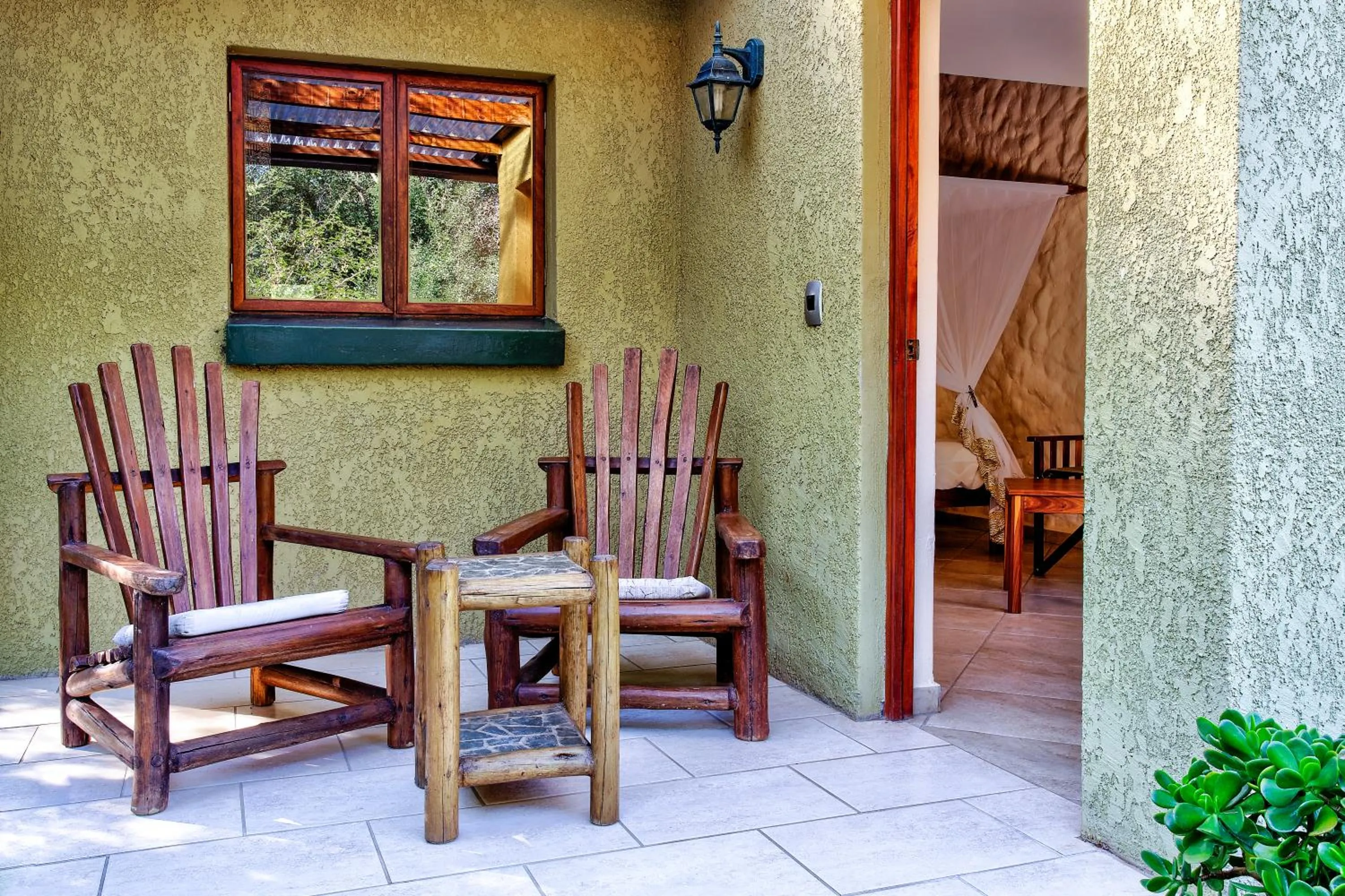 Patio in Kubu Safari Lodge
