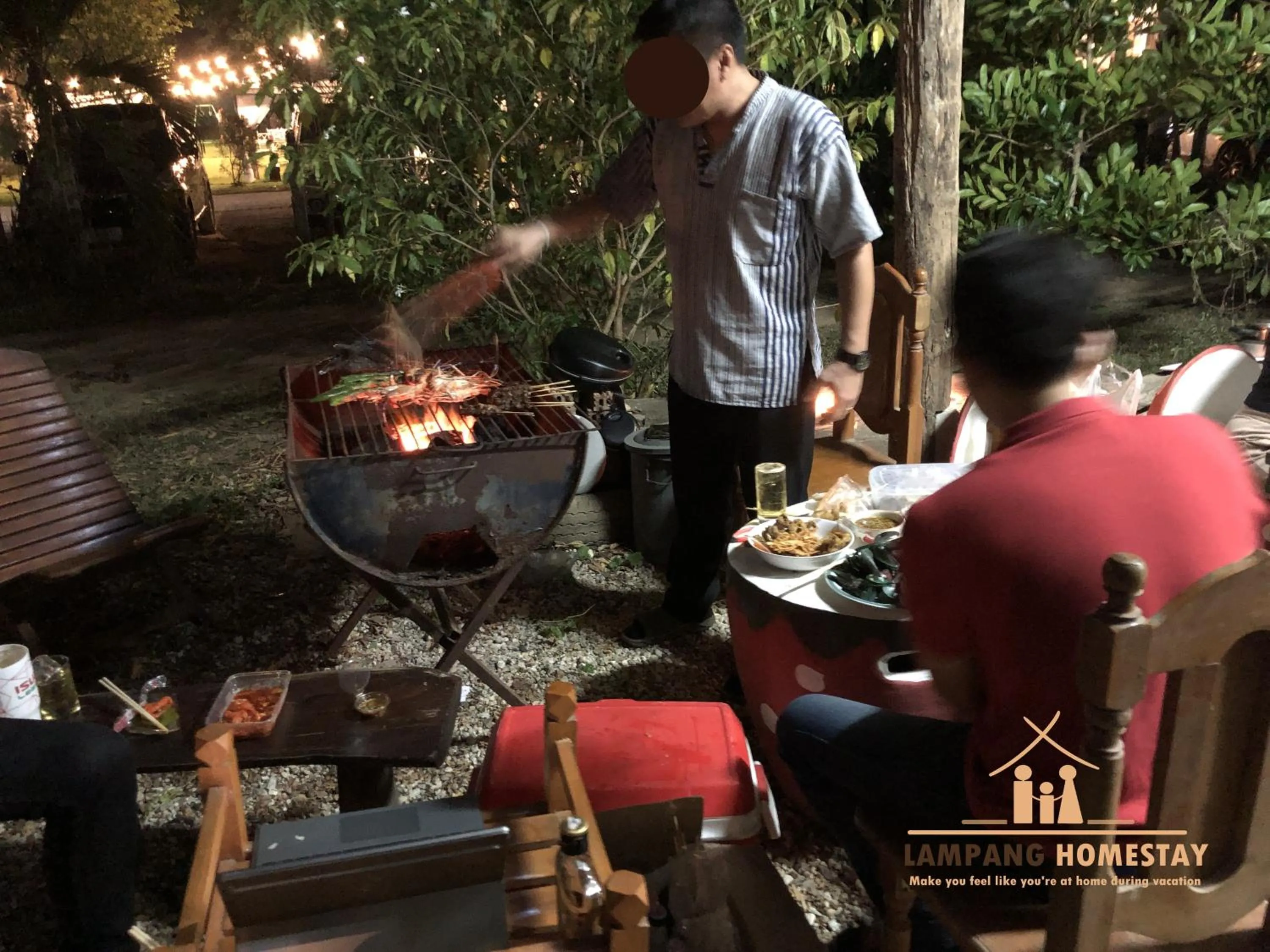 BBQ facilities in Lampang homestay2