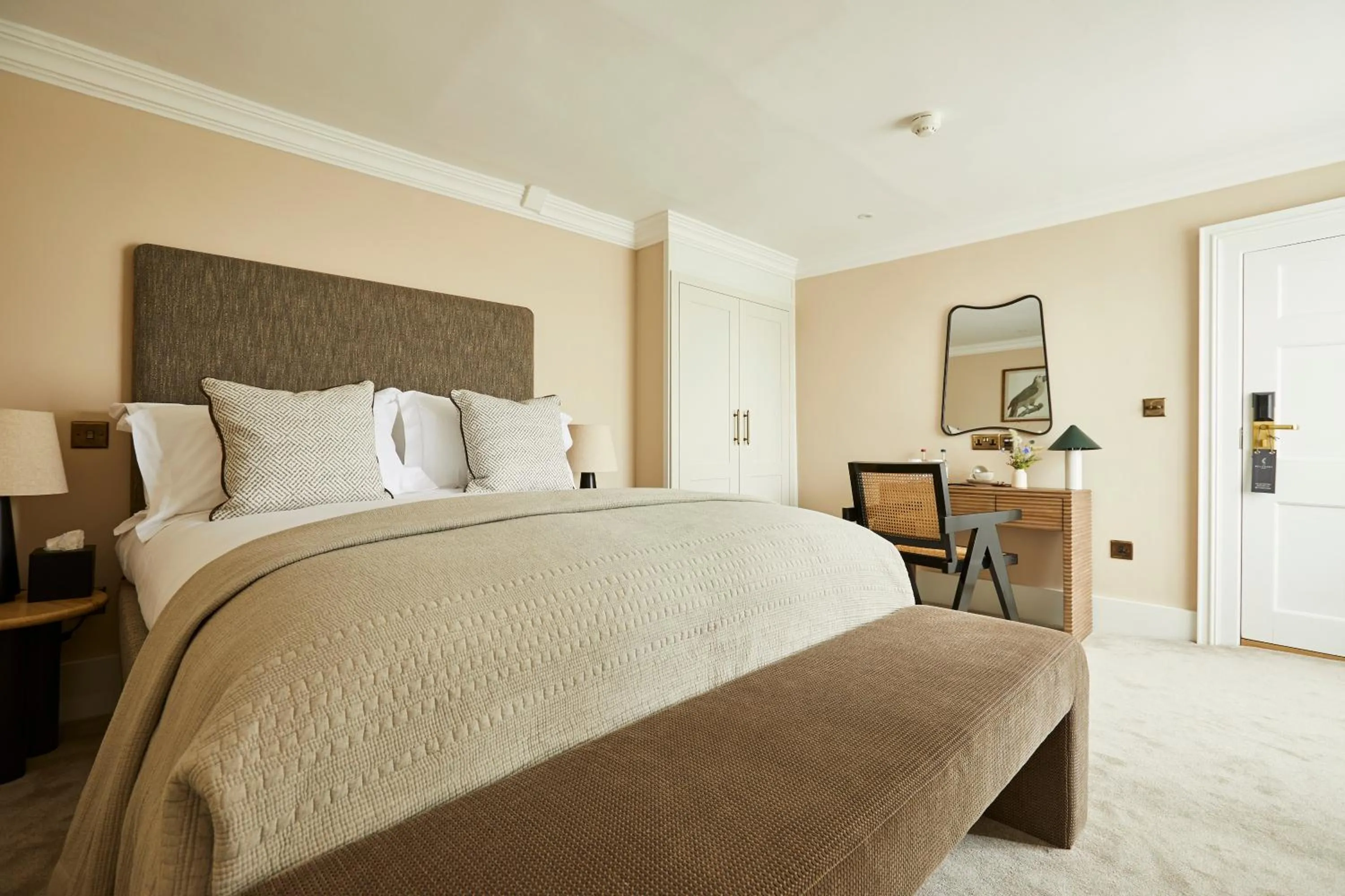 Bed in The Feathers Hotel