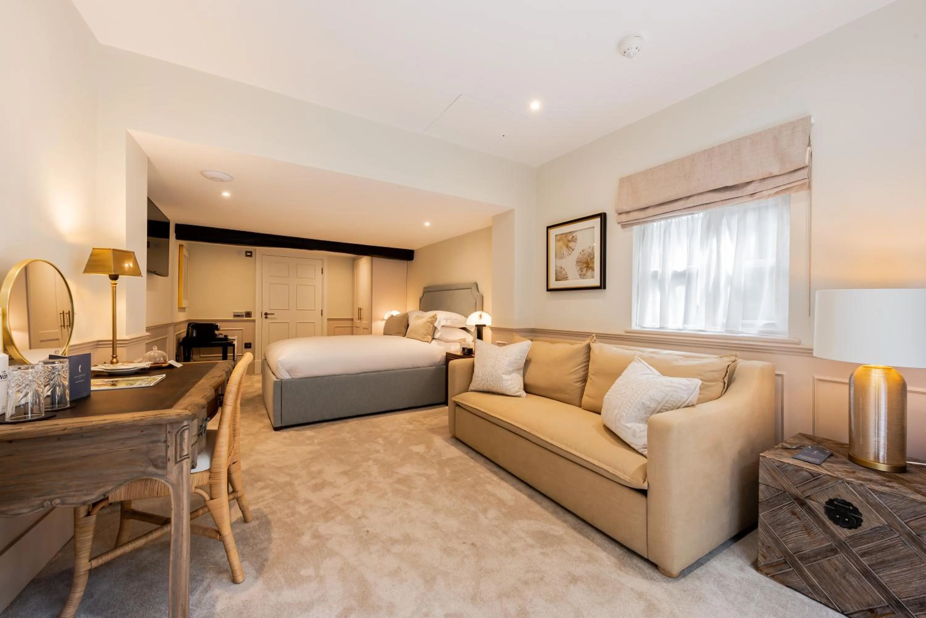 Bed in The Feathers Hotel