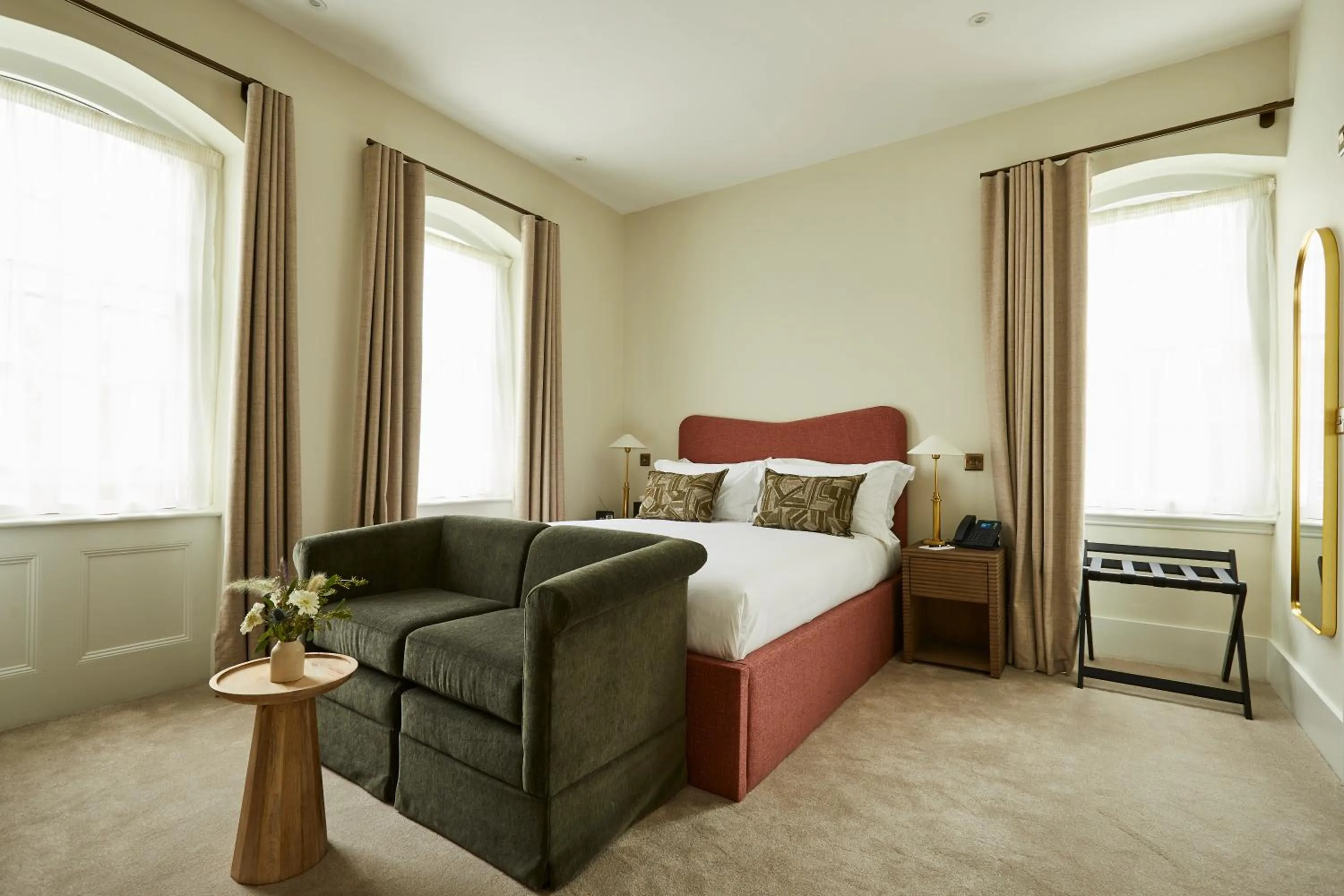 Bed in The Feathers Hotel