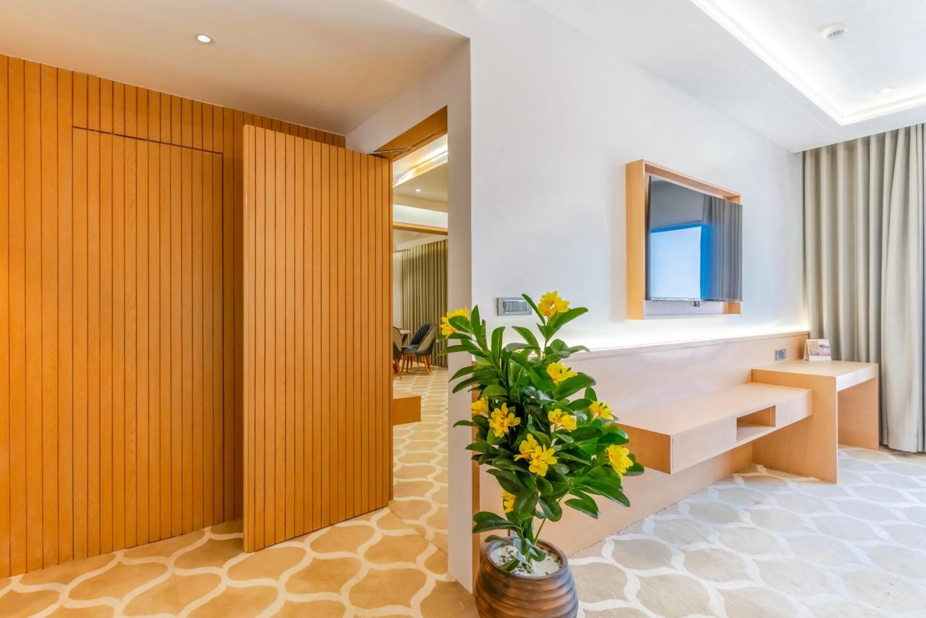 Photo of the whole room in Pride Elite Dwarka Near Dwarkadhish Temple