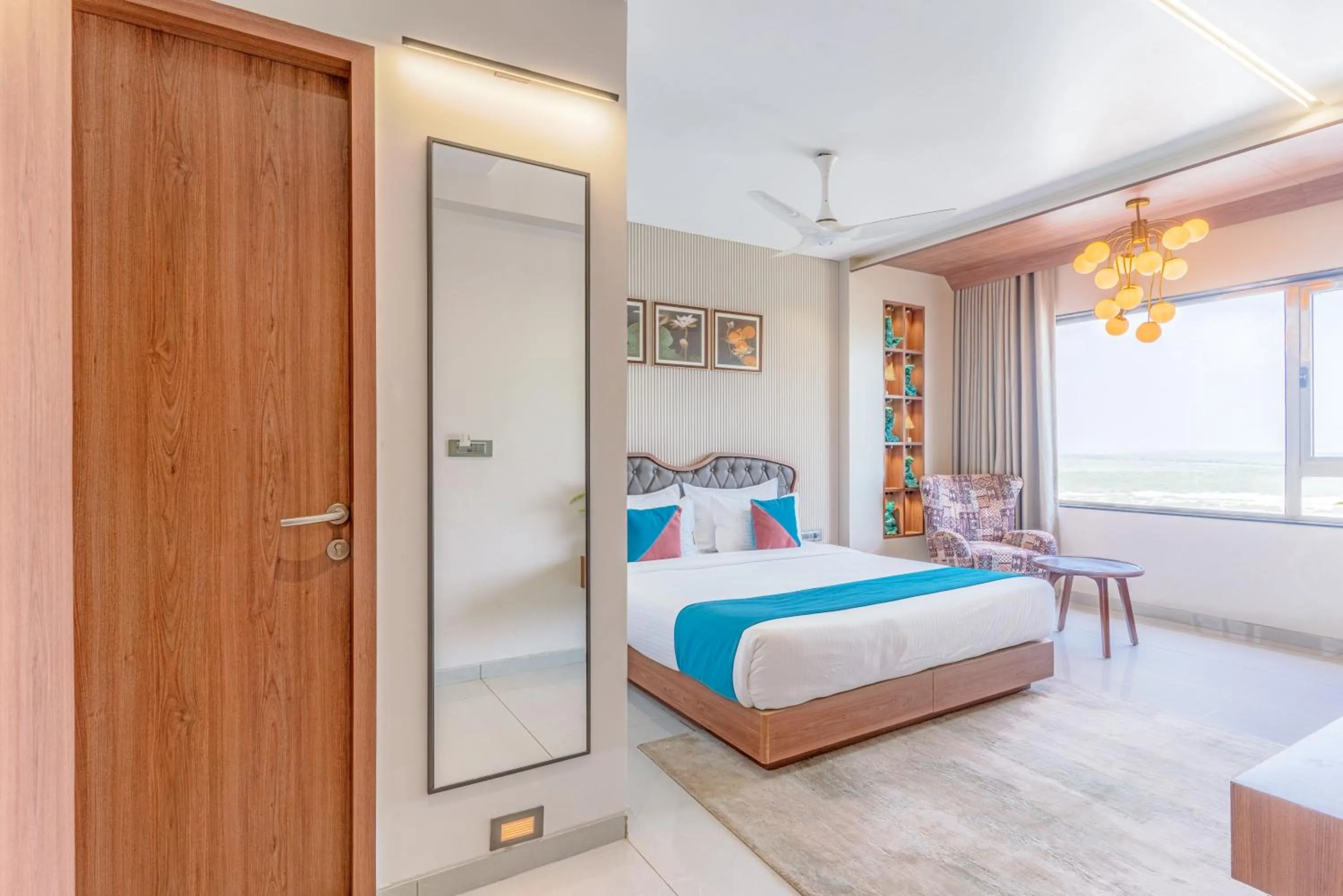 Bedroom, Bed in Pride Elite Dwarka Near Dwarkadhish Temple