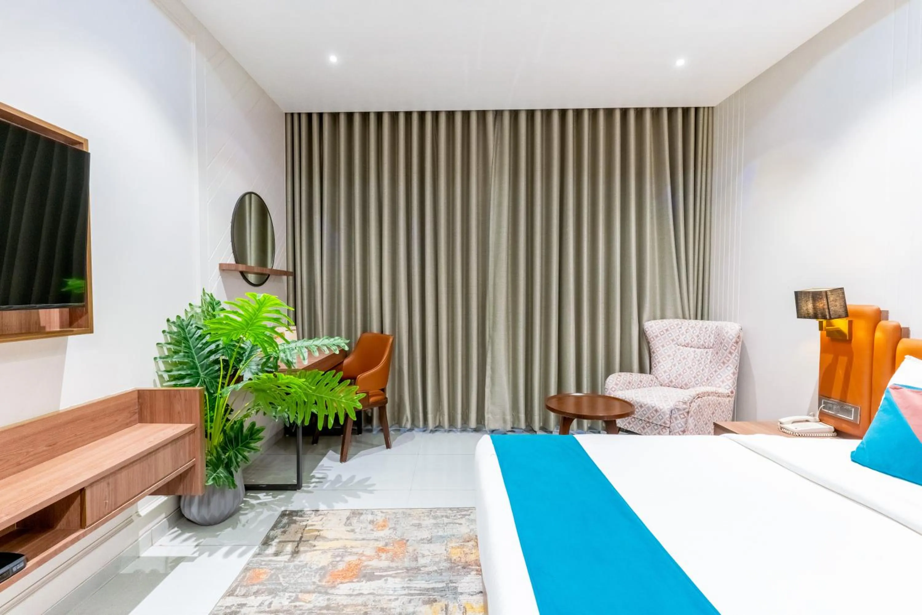 Bedroom, Bed in Pride Elite Dwarka Near Dwarkadhish Temple