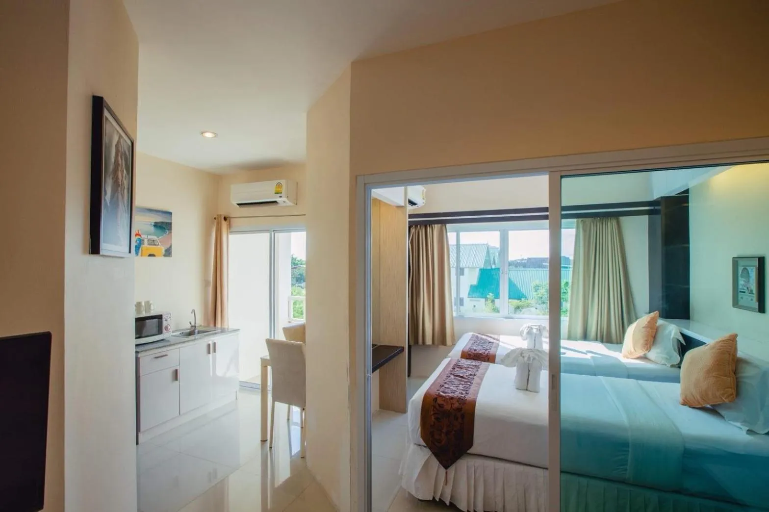 Bed in Excella Hotel