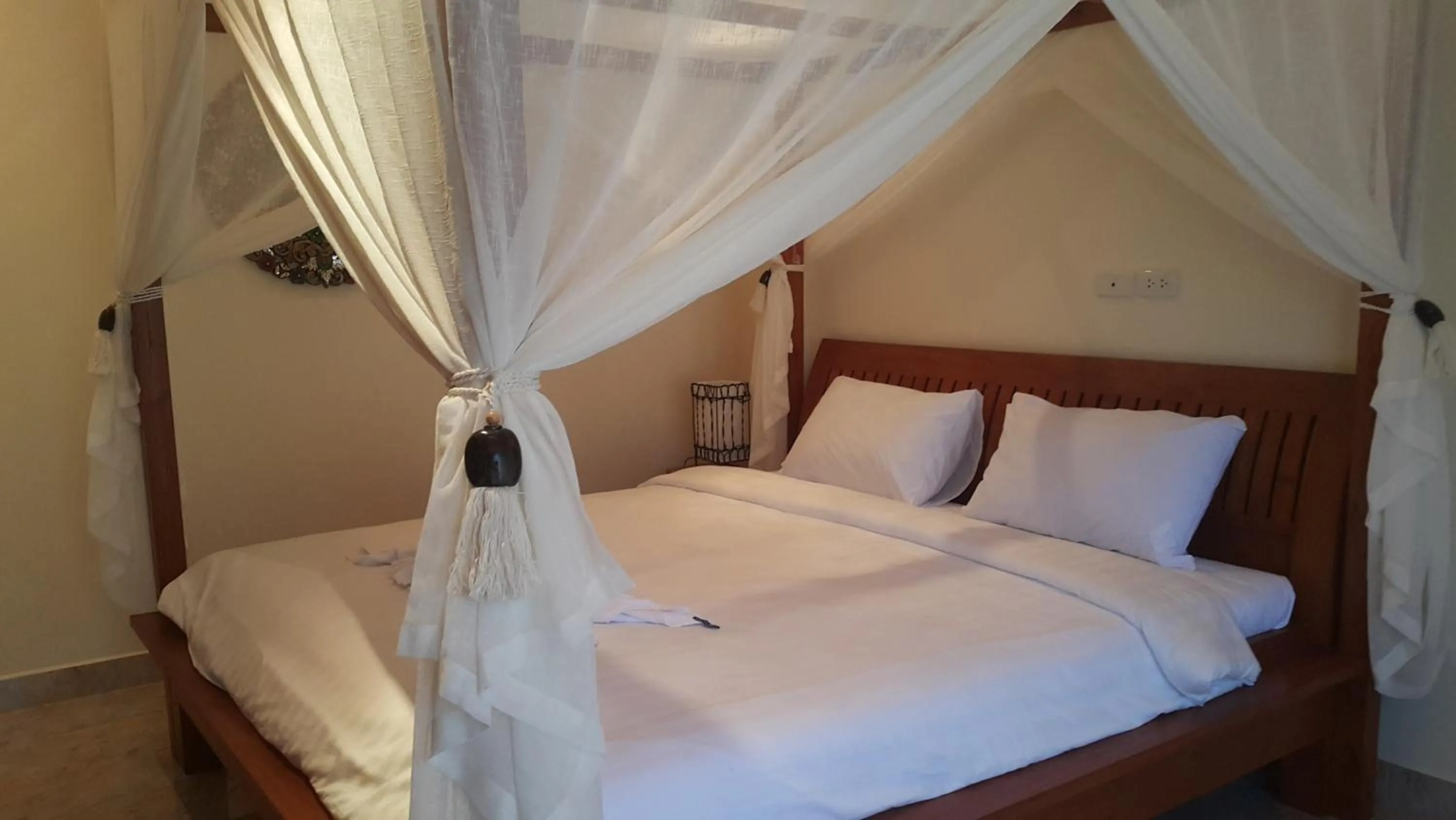 Bed in VIP Chain Resort Pool Villa