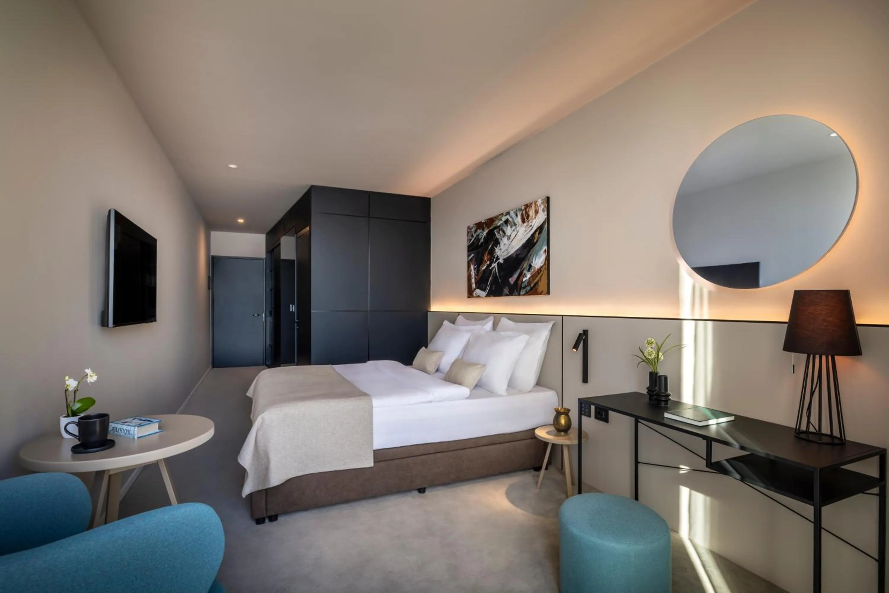 Bed in Aminess Younique Narrivi Hotel