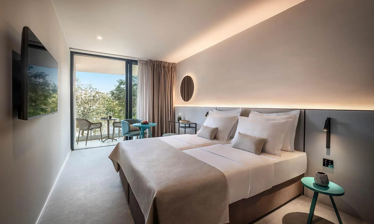 Bed in Aminess Younique Narrivi Hotel