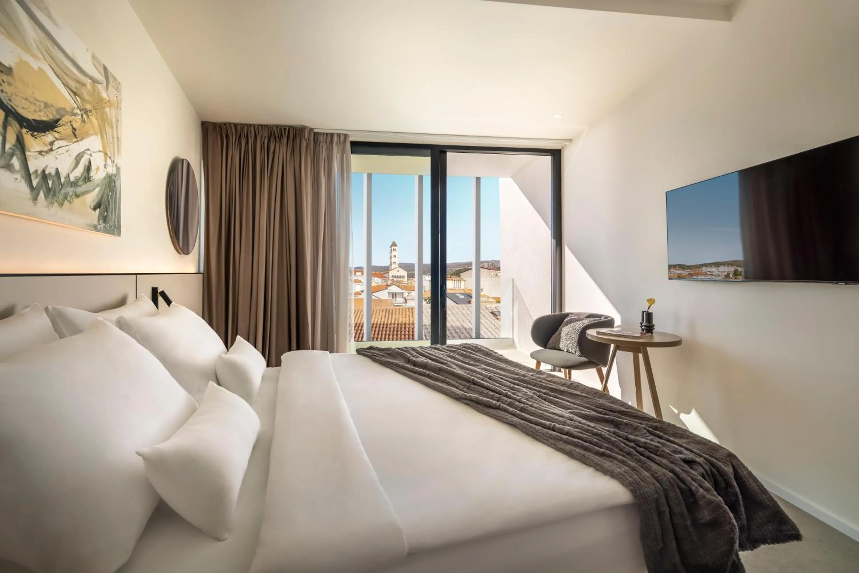 Bed in Aminess Younique Narrivi Hotel