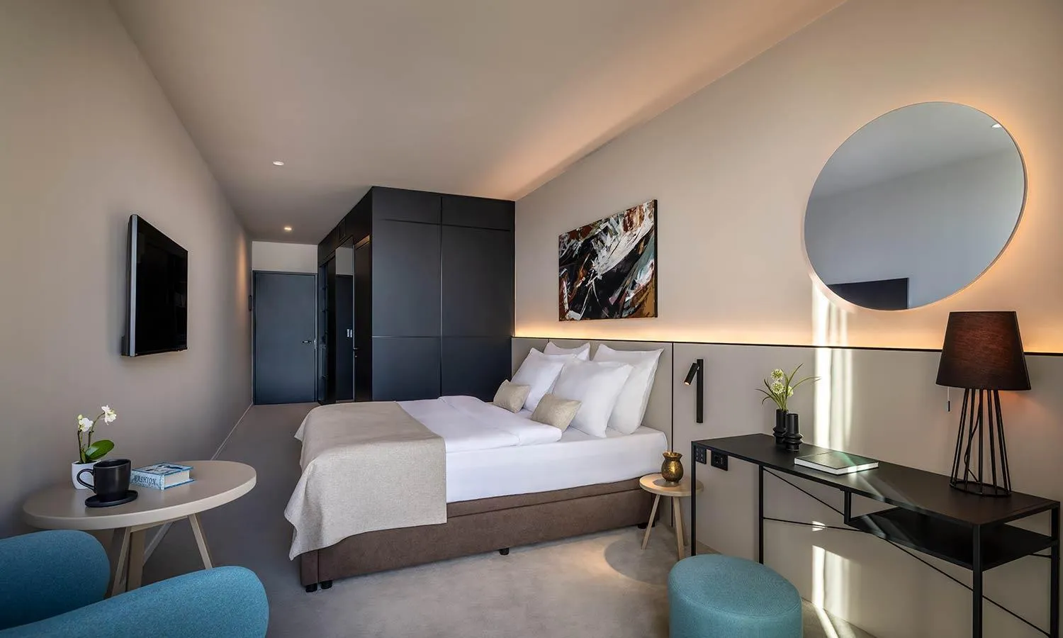 Bed in Aminess Younique Narrivi Hotel