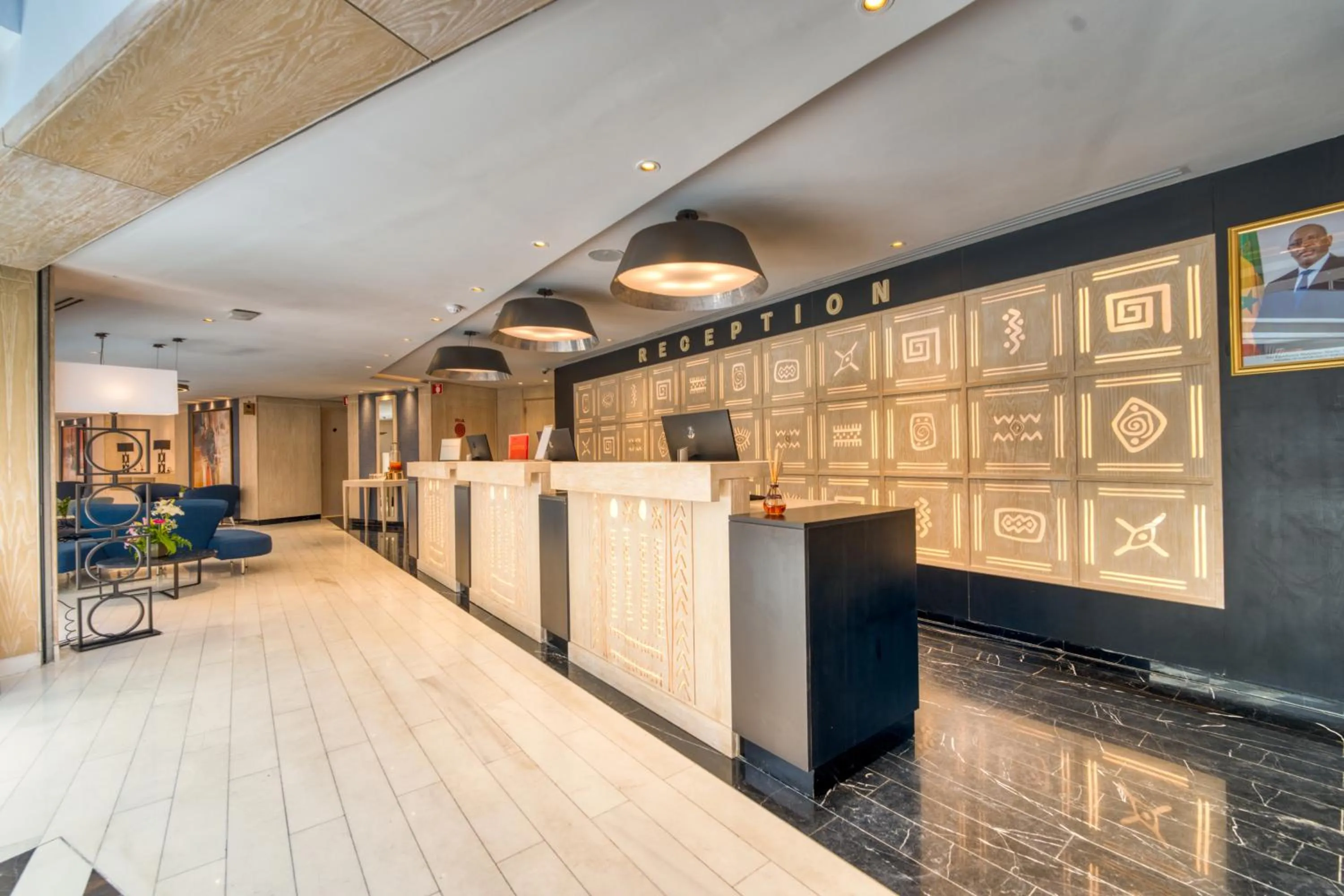 Lobby or reception in Azalaï Hôtel Dakar