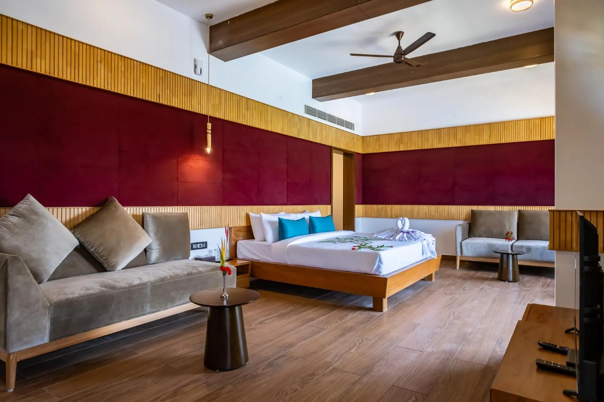 Photo of the whole room, Bed in Sportico Resort Bangalore