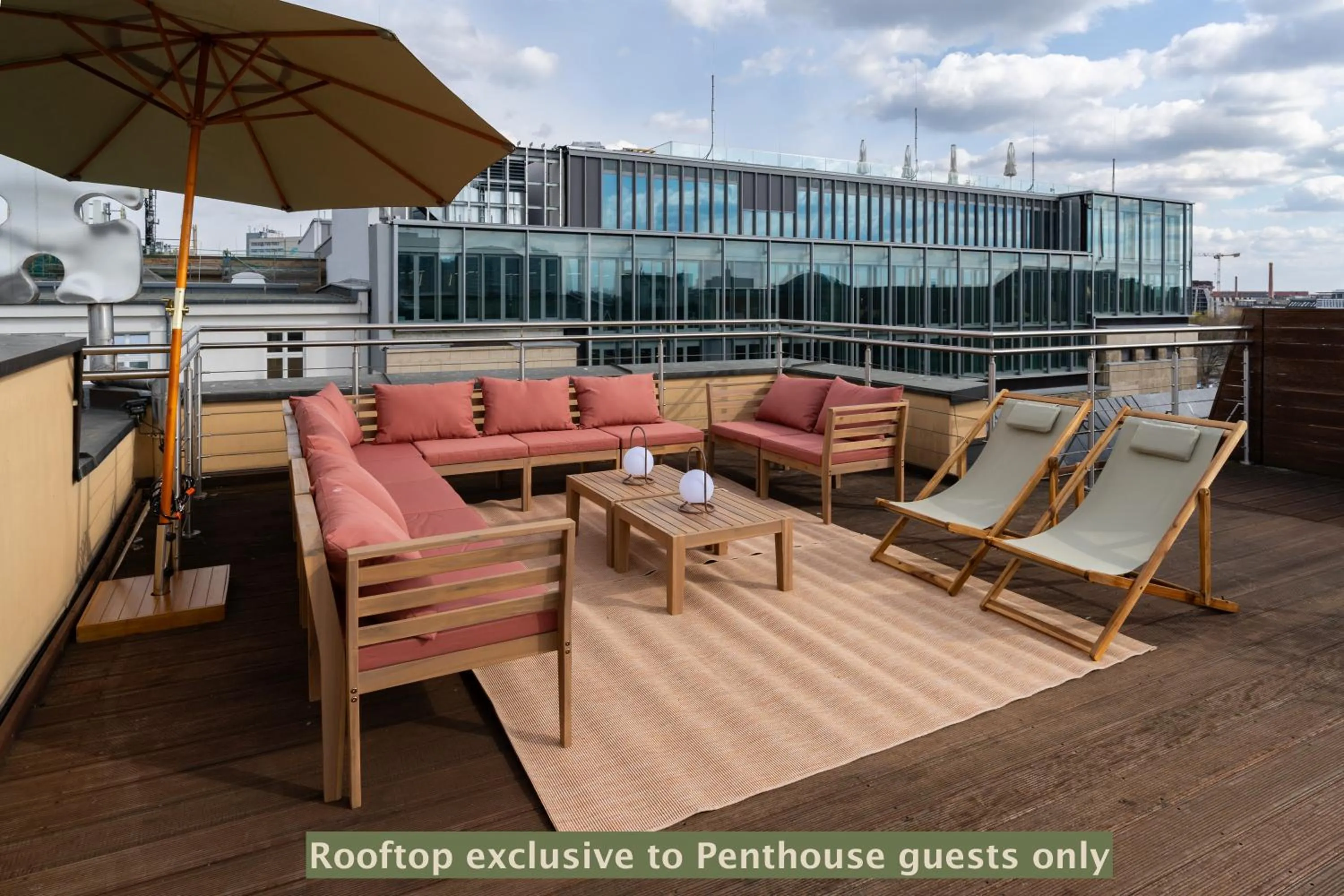 Balcony/Terrace in The Charming by Curt Suites